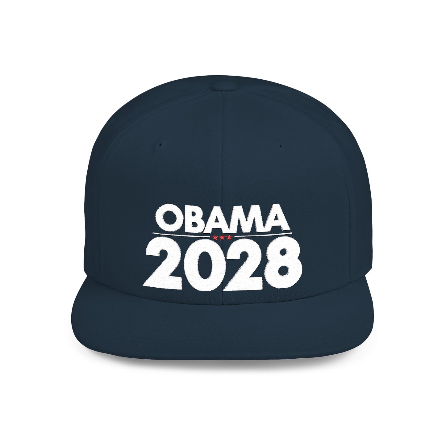 Obama 2028 Hat – Political Statement Cap by The Bastos Brand White Embroidery