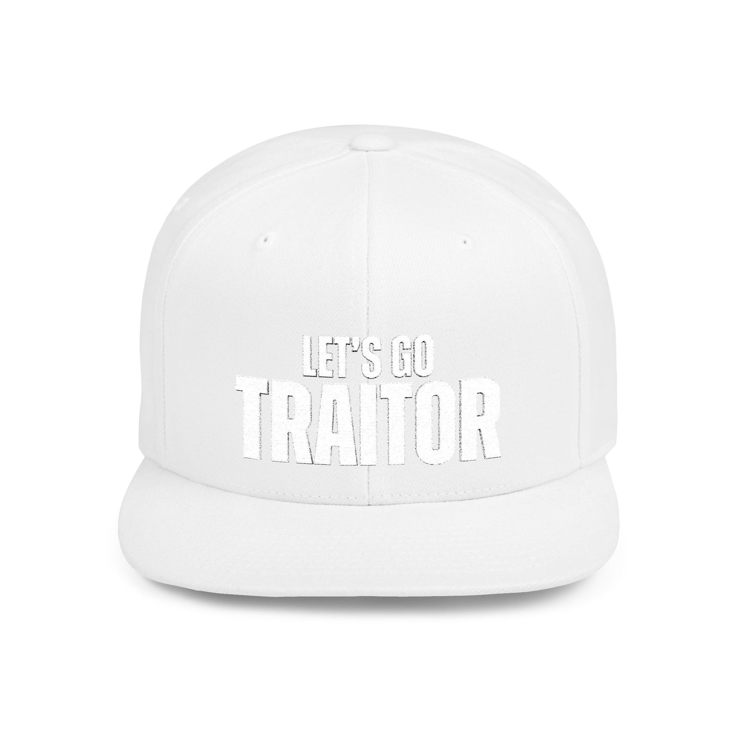 Let’s Go Traitor Political Statement Hat – The Bastos Brand (White Embroidery)