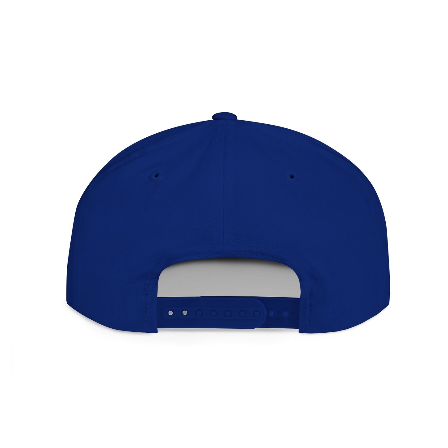 IS AMERICA GREAT YET? - Embroidered Flat Bill Snapback Cap (White Embroidery)
