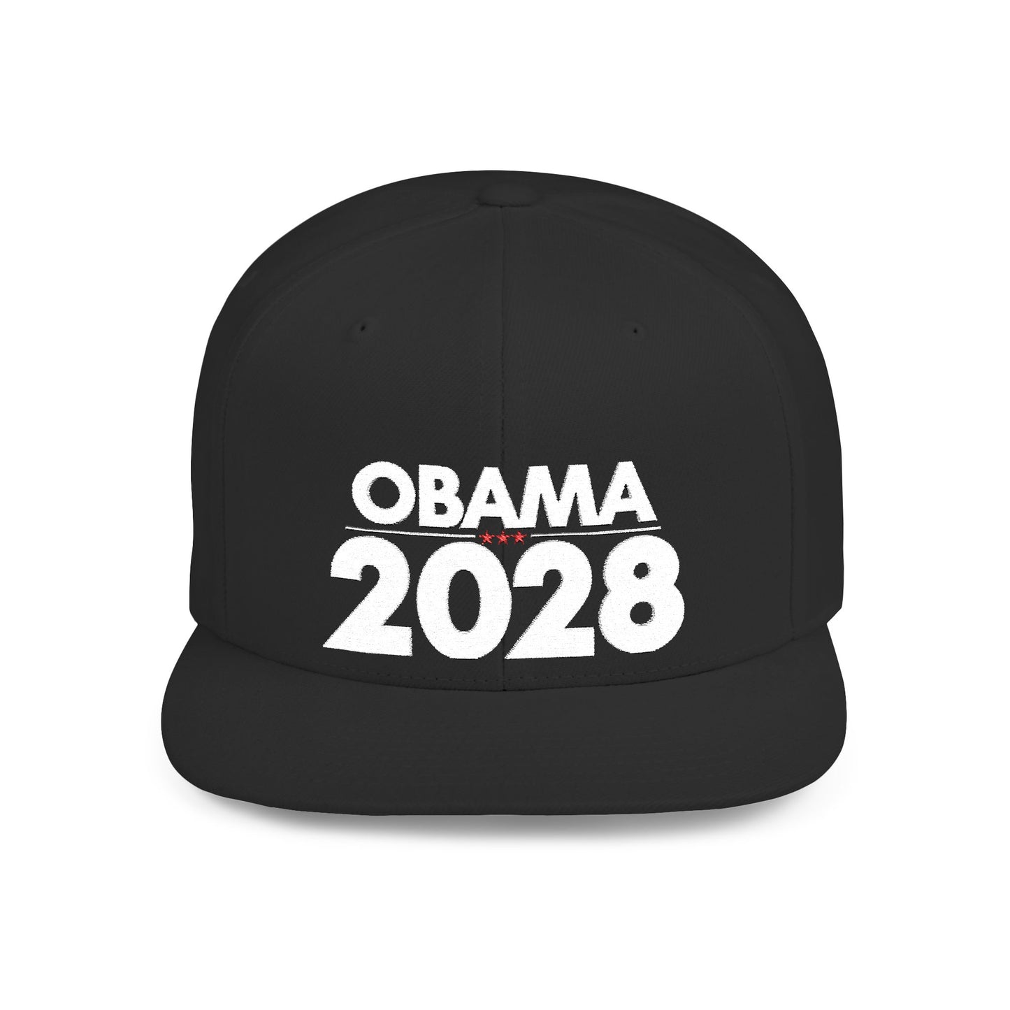 Obama 2028 Hat – Political Statement Cap by The Bastos Brand White Embroidery