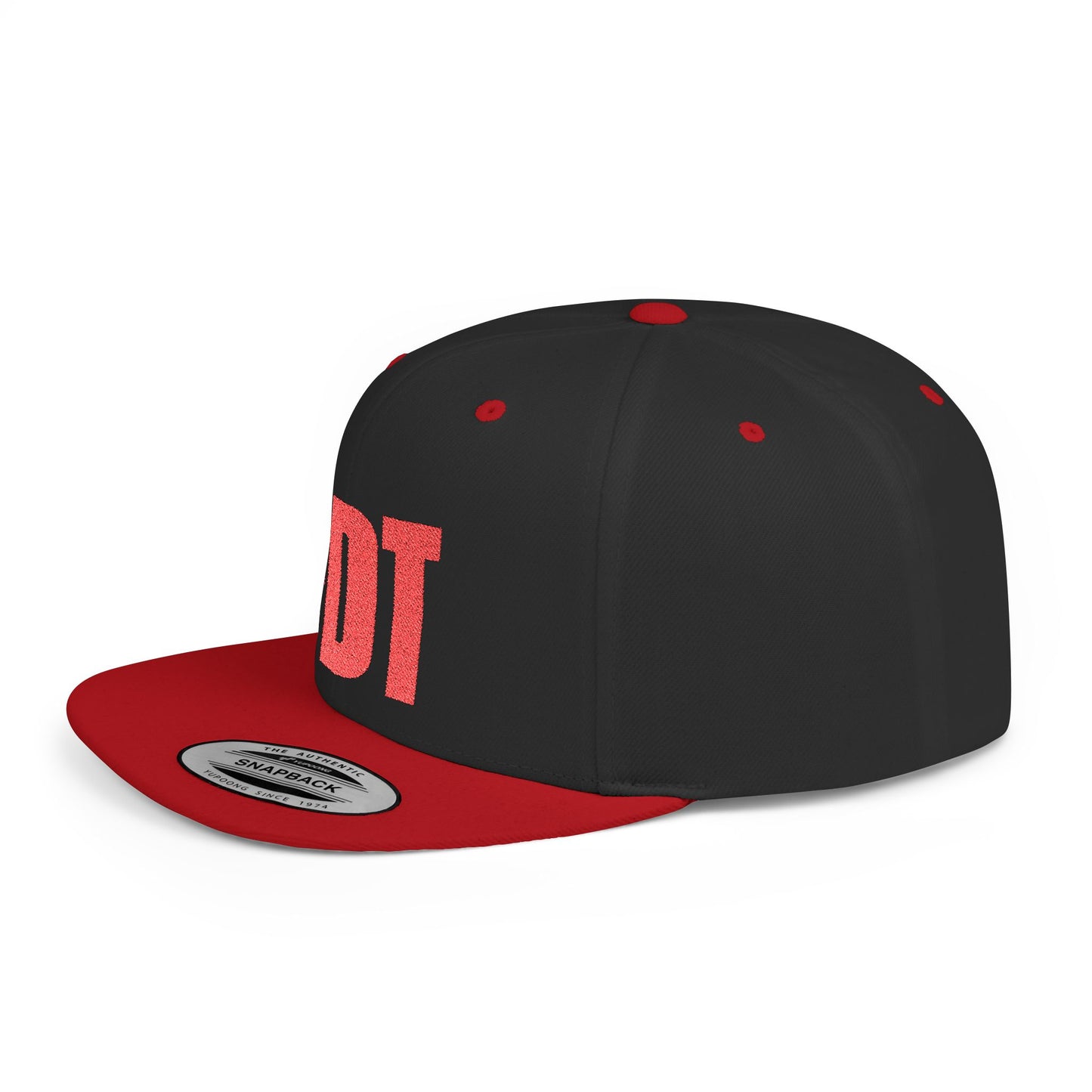 FDT Hat – Political Statement Embroidered Cap – The Bastos Brand (Red Embroidery)