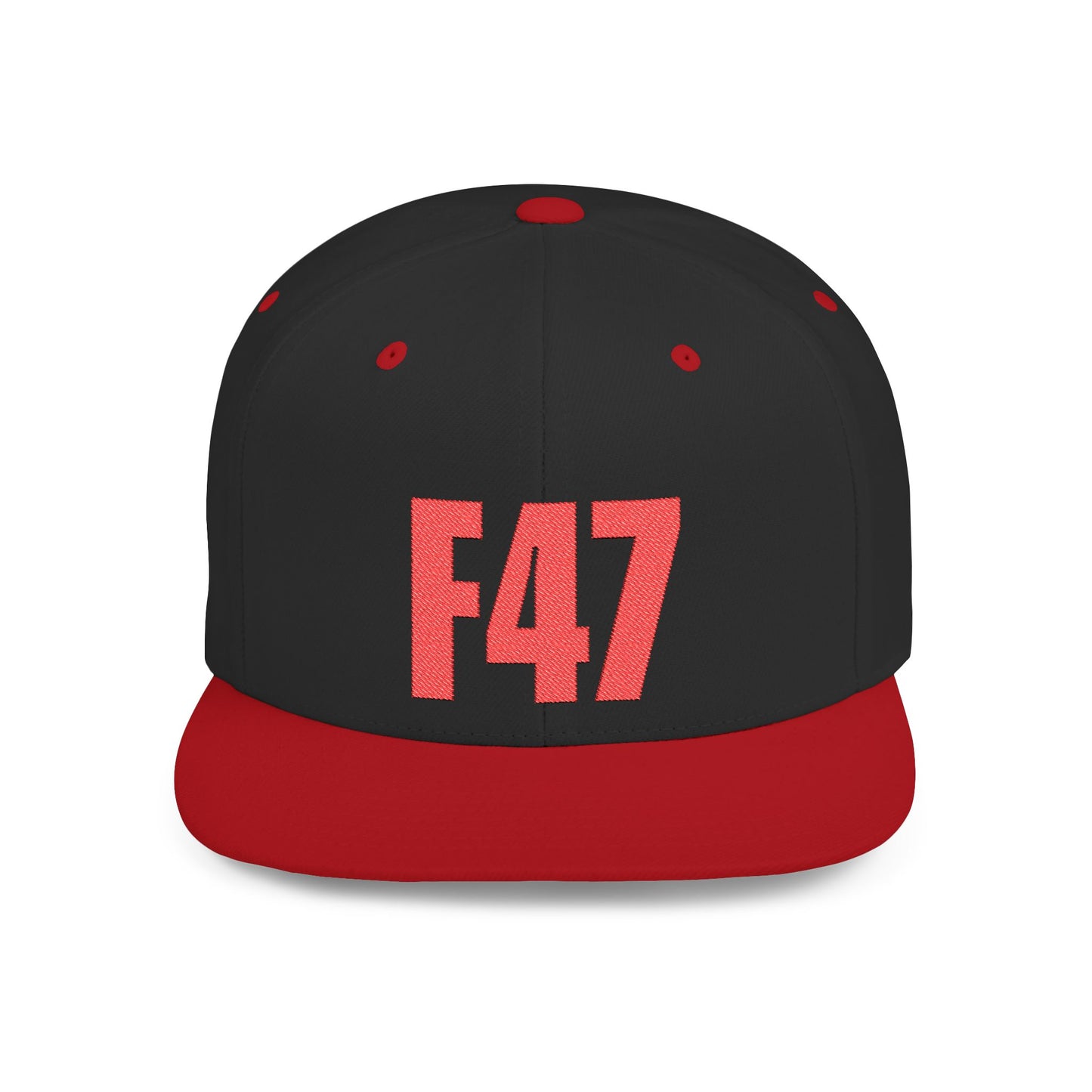 F47 Political Statement Hat – Anti-Trump, Satirical Humor Hat (Red Embroidery)