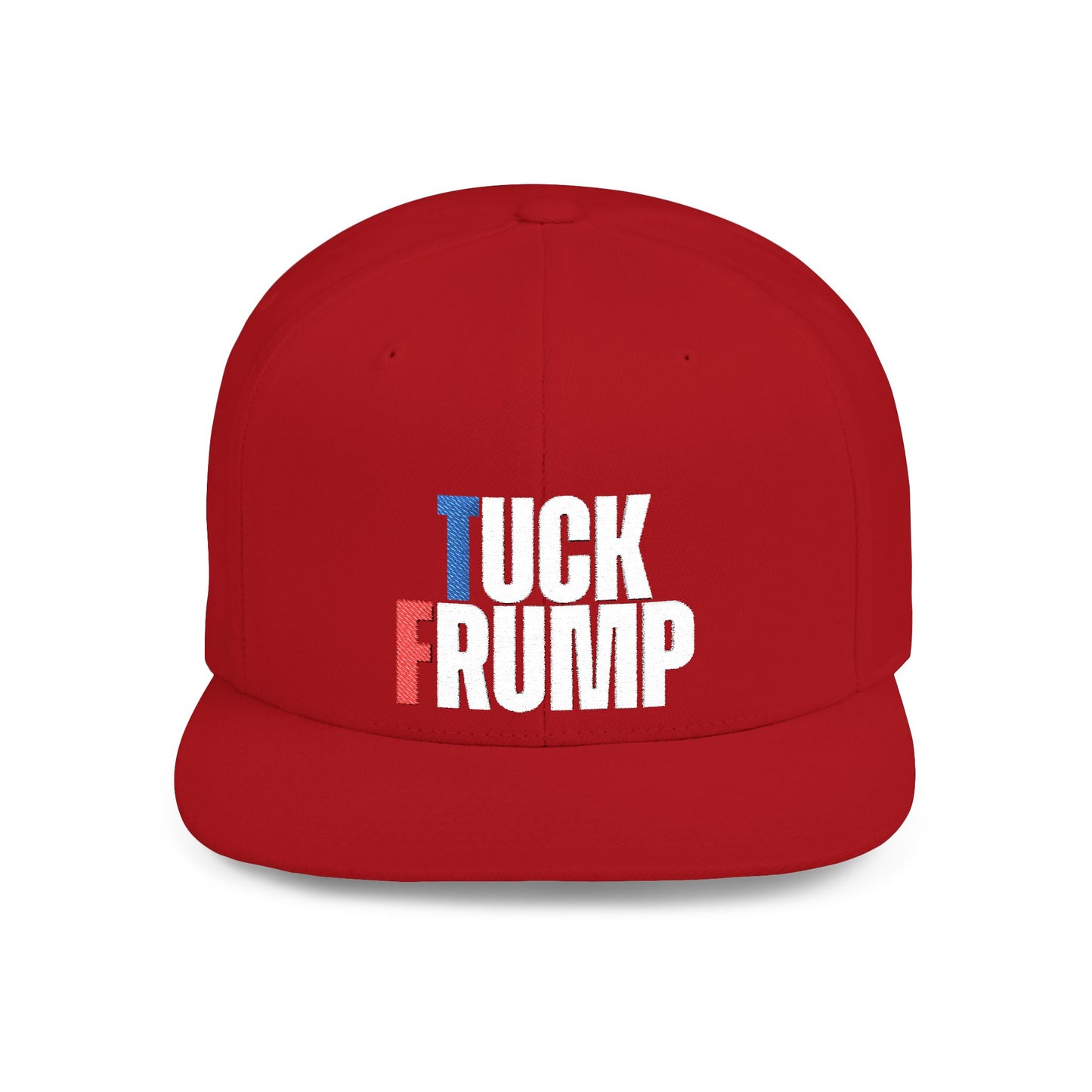 TUCK FRUMP - White Blue and Red Embroidery