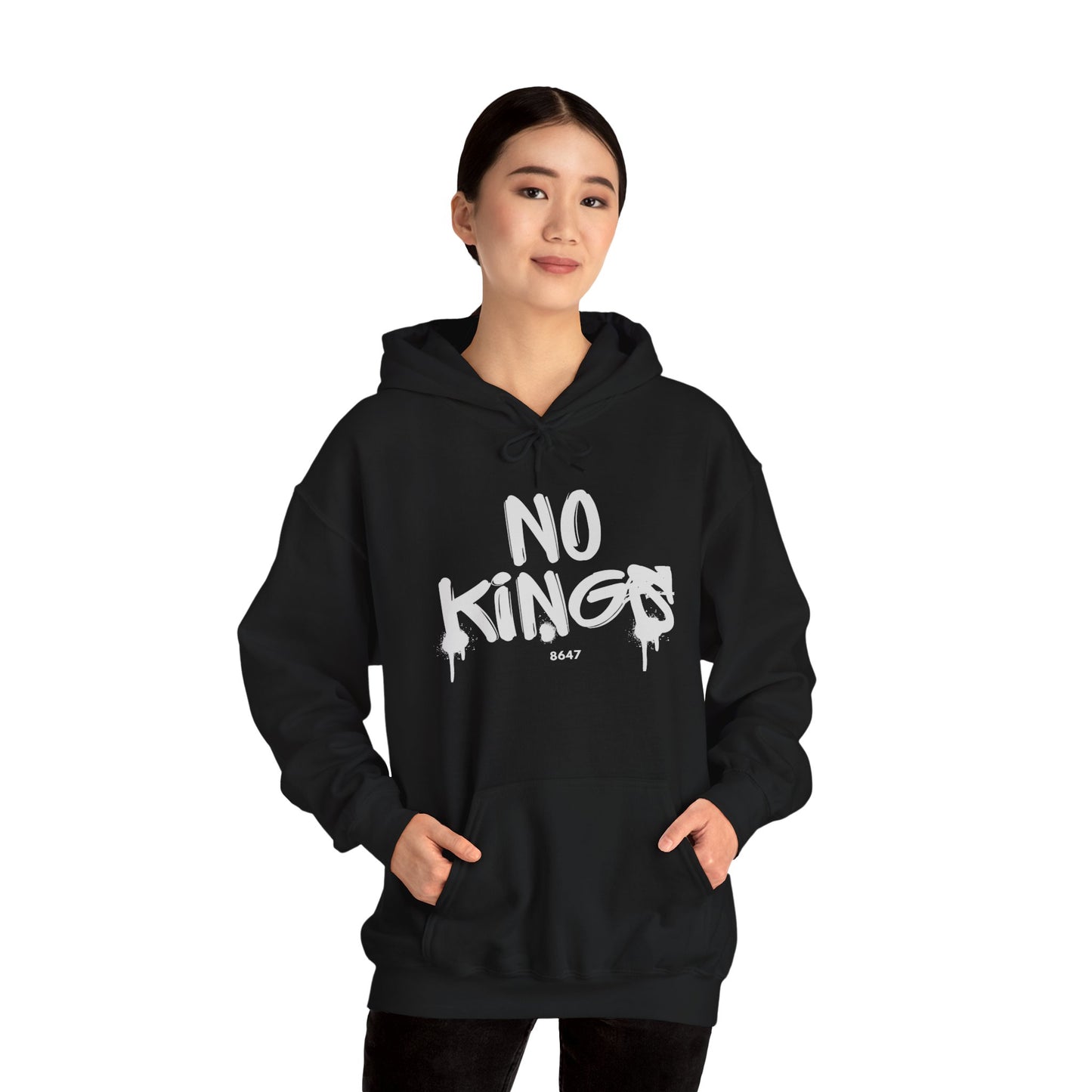 No Kings Protest Hoodie, Anti-Trump Sweatshirt, Political Activist Apparel, Resistance Clothing, Unisex Pullover