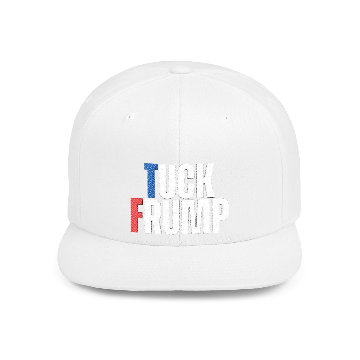 TUCK FRUMP - White Blue and Red Embroidery