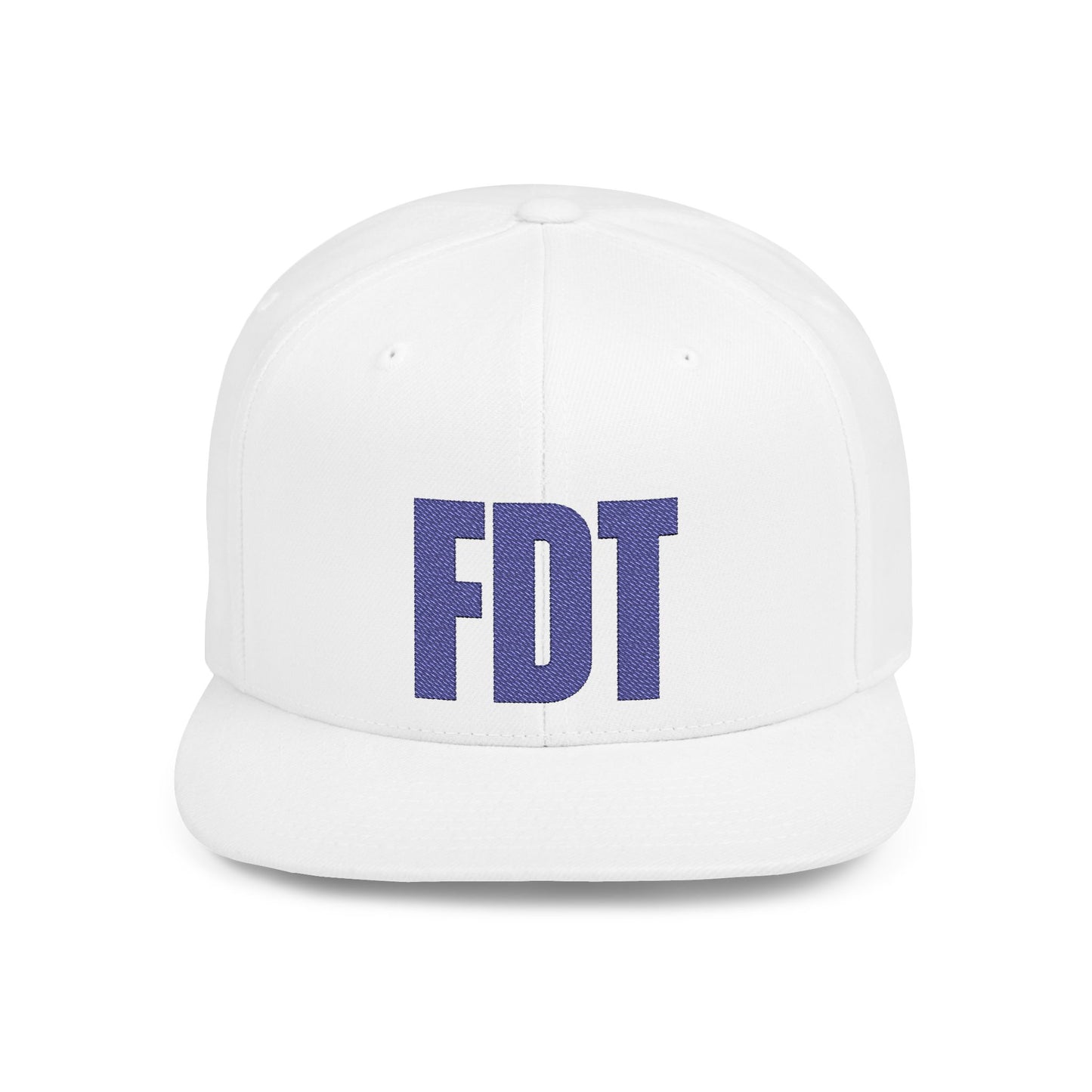 FDT Hat – Political Statement Embroidered Cap – The Bastos Brand (Blue Embroidery)