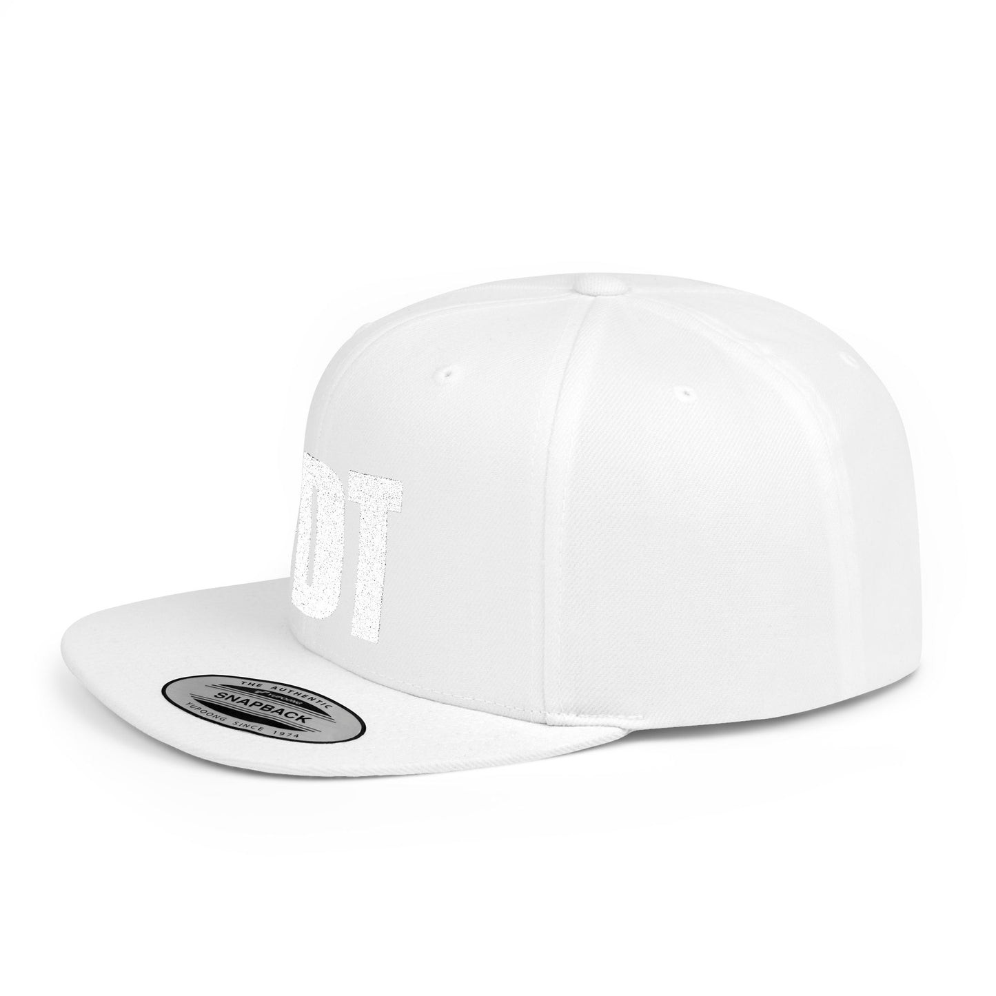 FDT Hat – Political Statement Embroidered Cap – The Bastos Brand (White Embroidery)