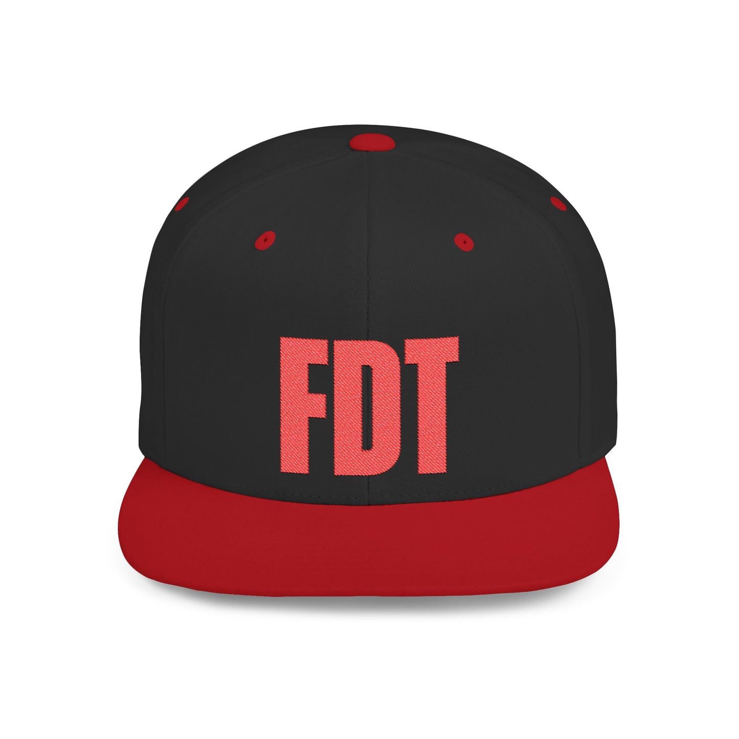 FDT Hat – Political Statement Embroidered Cap – The Bastos Brand (Red Embroidery)