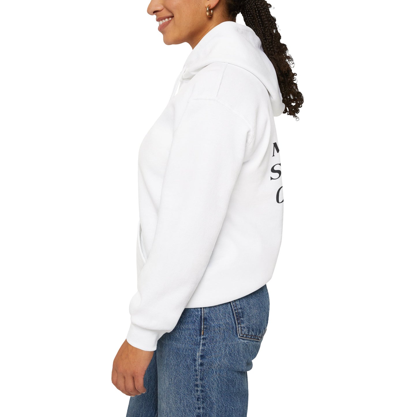Anti MAGA Social Club White Hoodie, Unisex Sweatshirt, Protest Apparel, Political Statement Wear, Activist Clothing, Back