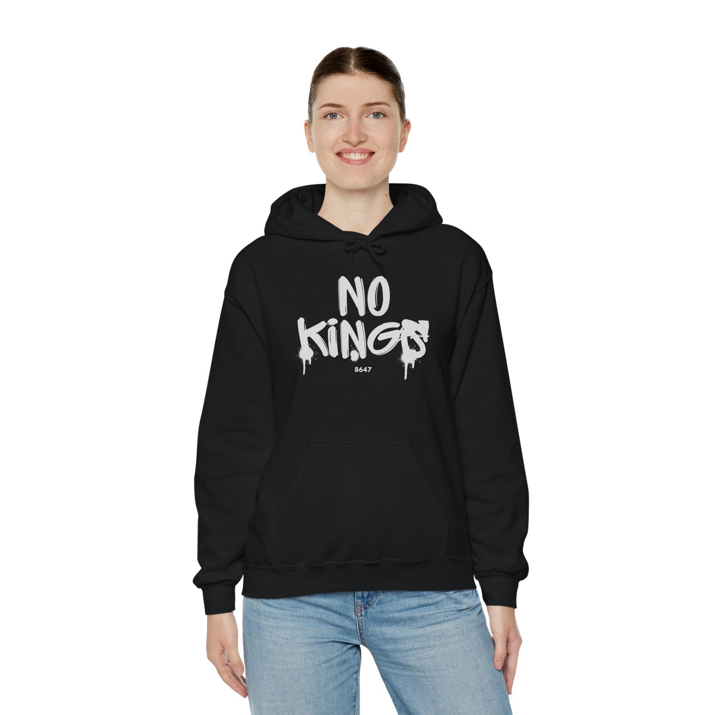 No Kings Protest Hoodie, Anti-Trump Sweatshirt, Political Activist Apparel, Resistance Clothing, Unisex Pullover