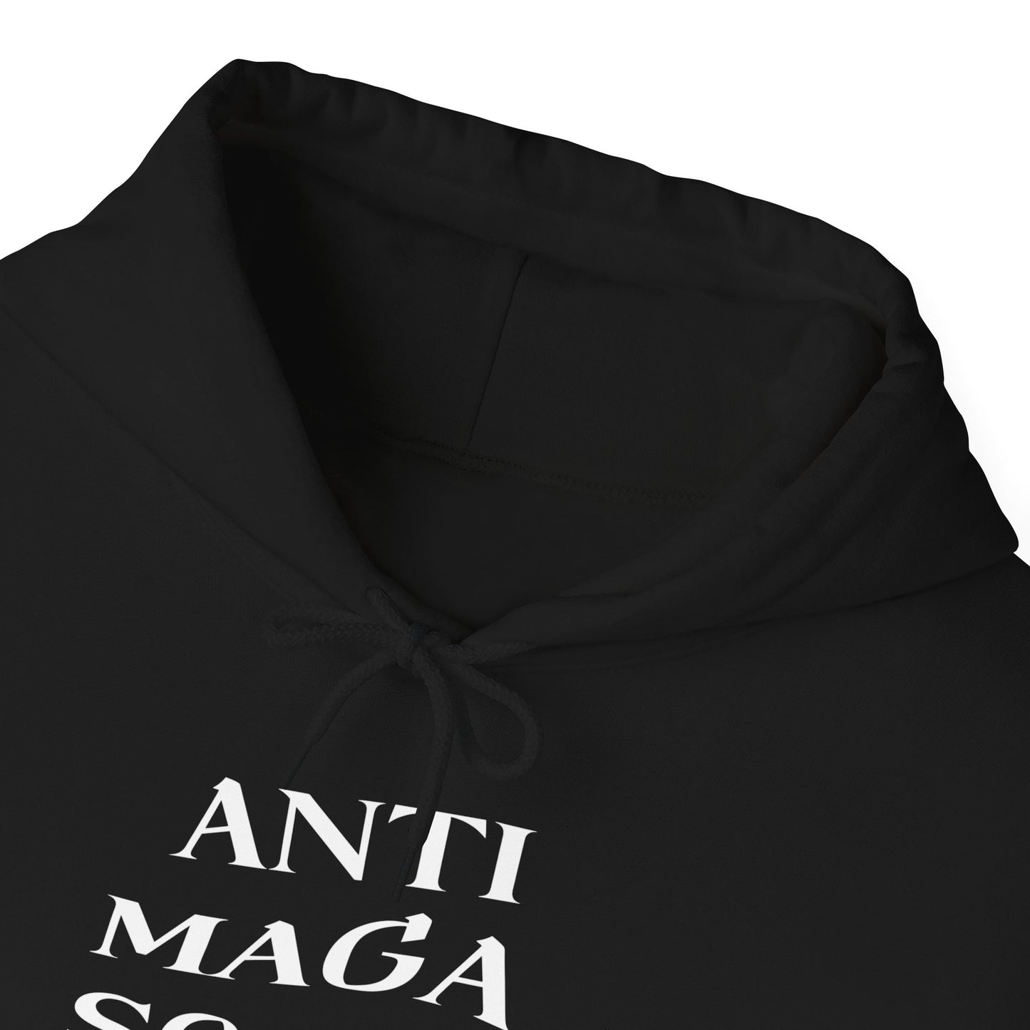 Anti MAGA Social Club Black Hoodie, Unisex Sweatshirt, Protest Apparel, Political Statement Wear, Activist Clothing, Front