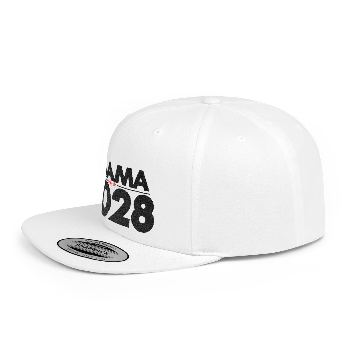 Obama 2028 Hat – Political Statement Cap by The Bastos Brand Black Embroidery