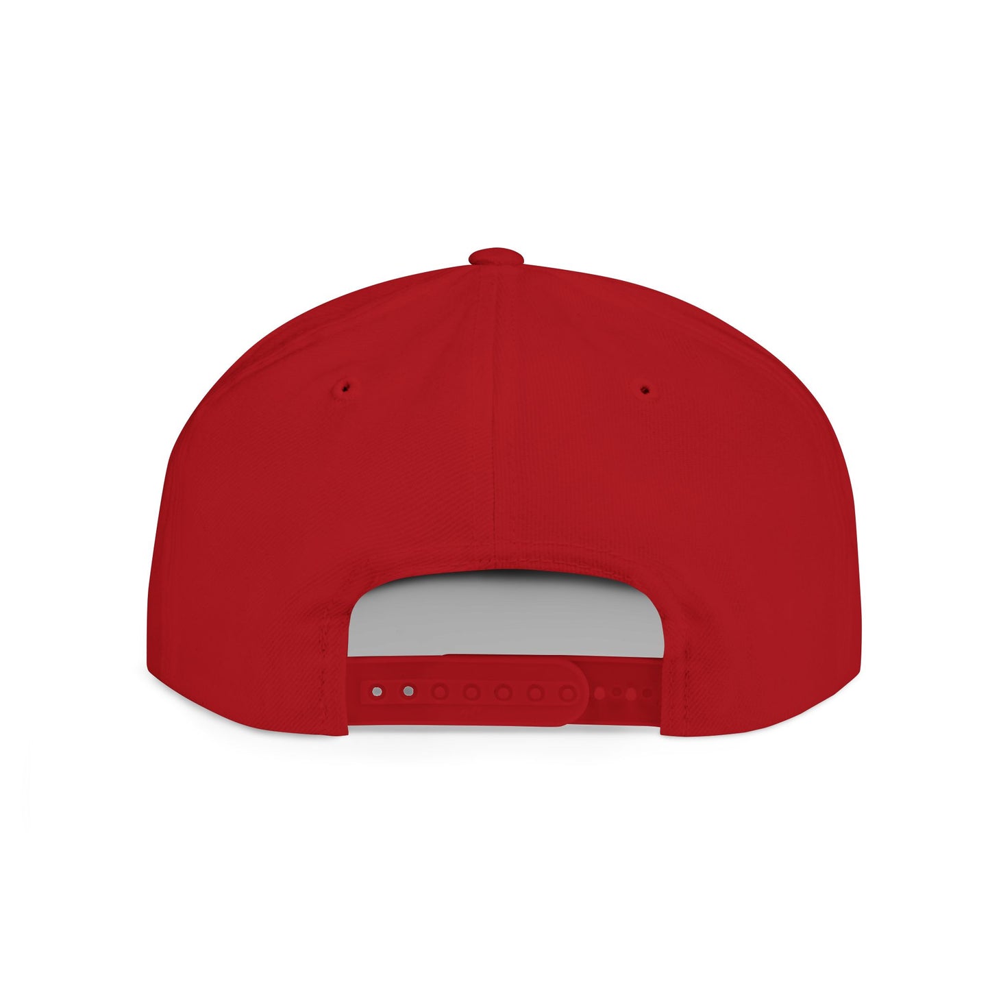 IS AMERICA GREAT YET? - Embroidered Flat Bill Snapback Cap (White Embroidery)