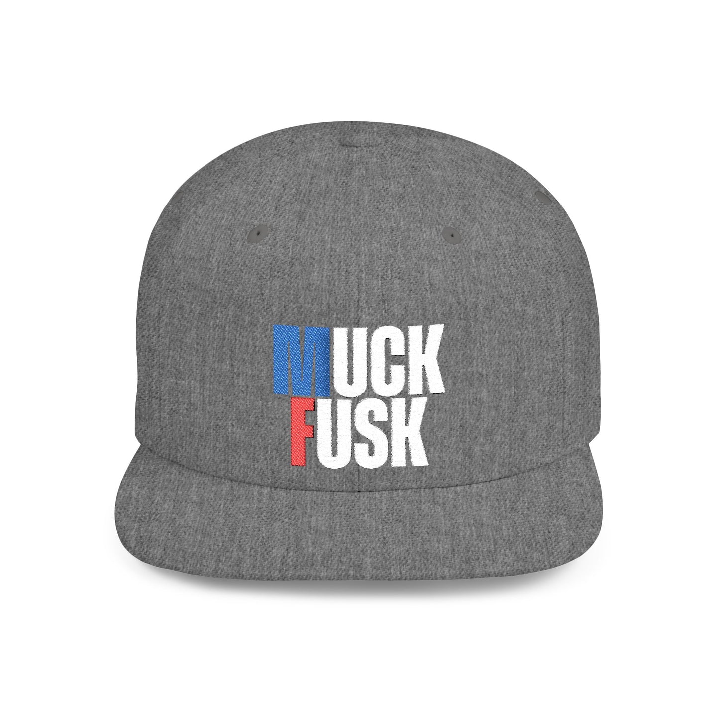 MUCK FUSK - White Blue and Red Embroidery