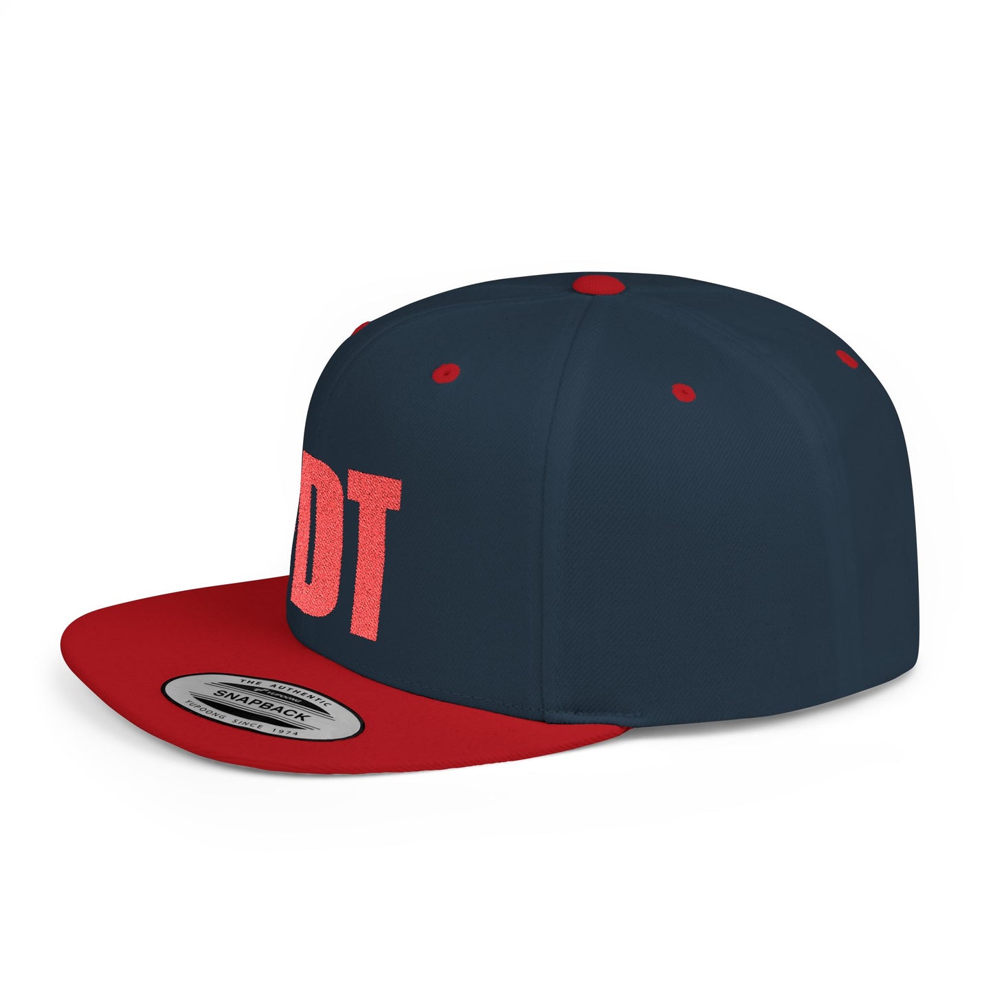 FDT Hat – Political Statement Embroidered Cap – The Bastos Brand (Red Embroidery)