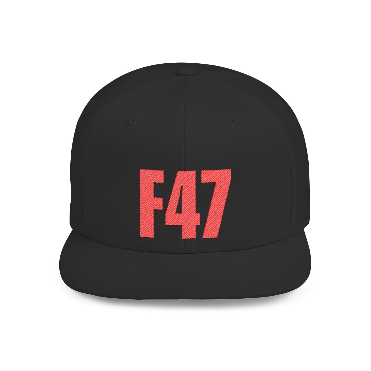 F47 Political Statement Hat – Anti-Trump, Satirical Humor Hat (Red Embroidery)