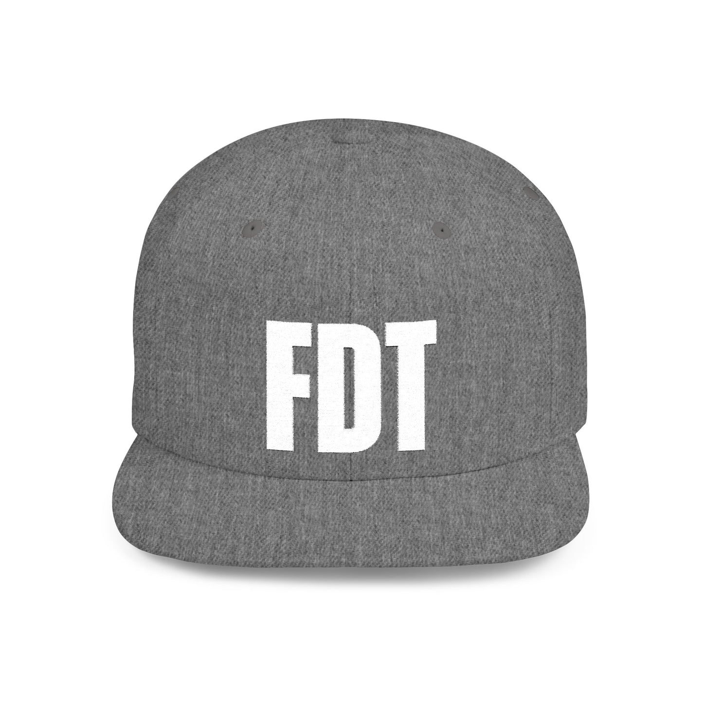 FDT Hat – Political Statement Embroidered Cap – The Bastos Brand (White Embroidery)