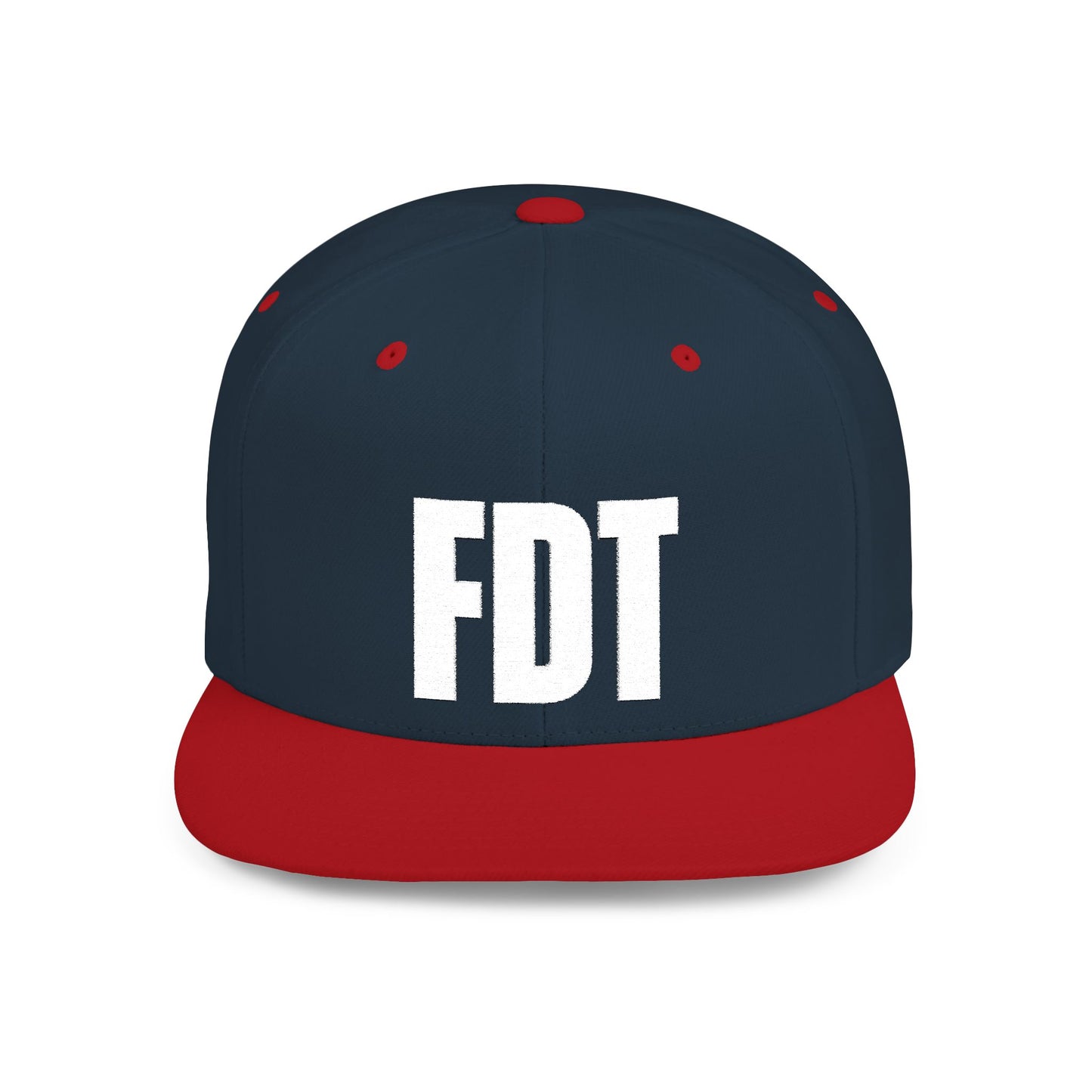 FDT Hat – Political Statement Embroidered Cap – The Bastos Brand (White Embroidery)