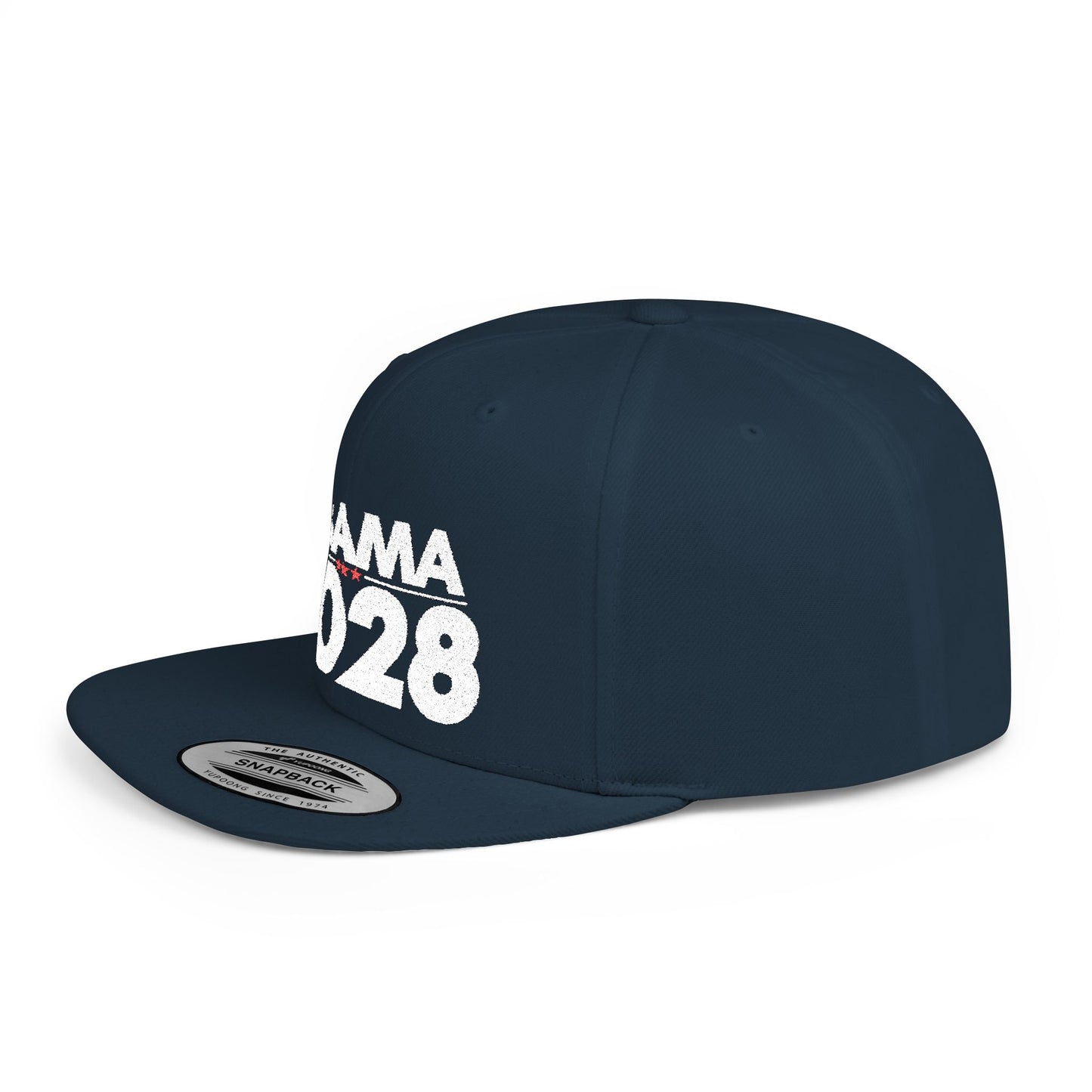 Obama 2028 Hat – Political Statement Cap by The Bastos Brand White Embroidery