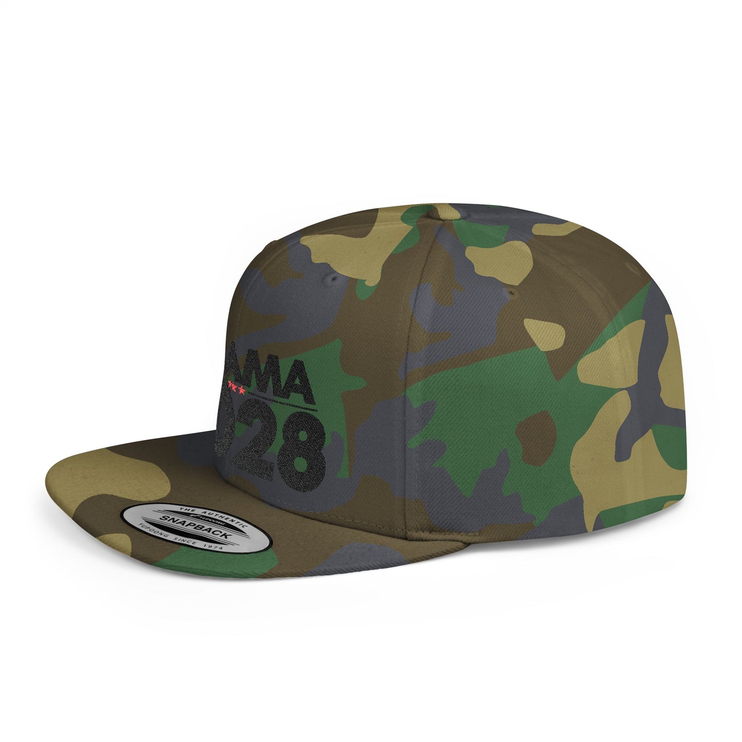 Obama 2028 Hat – Political Statement Cap by The Bastos Brand Black Embroidery