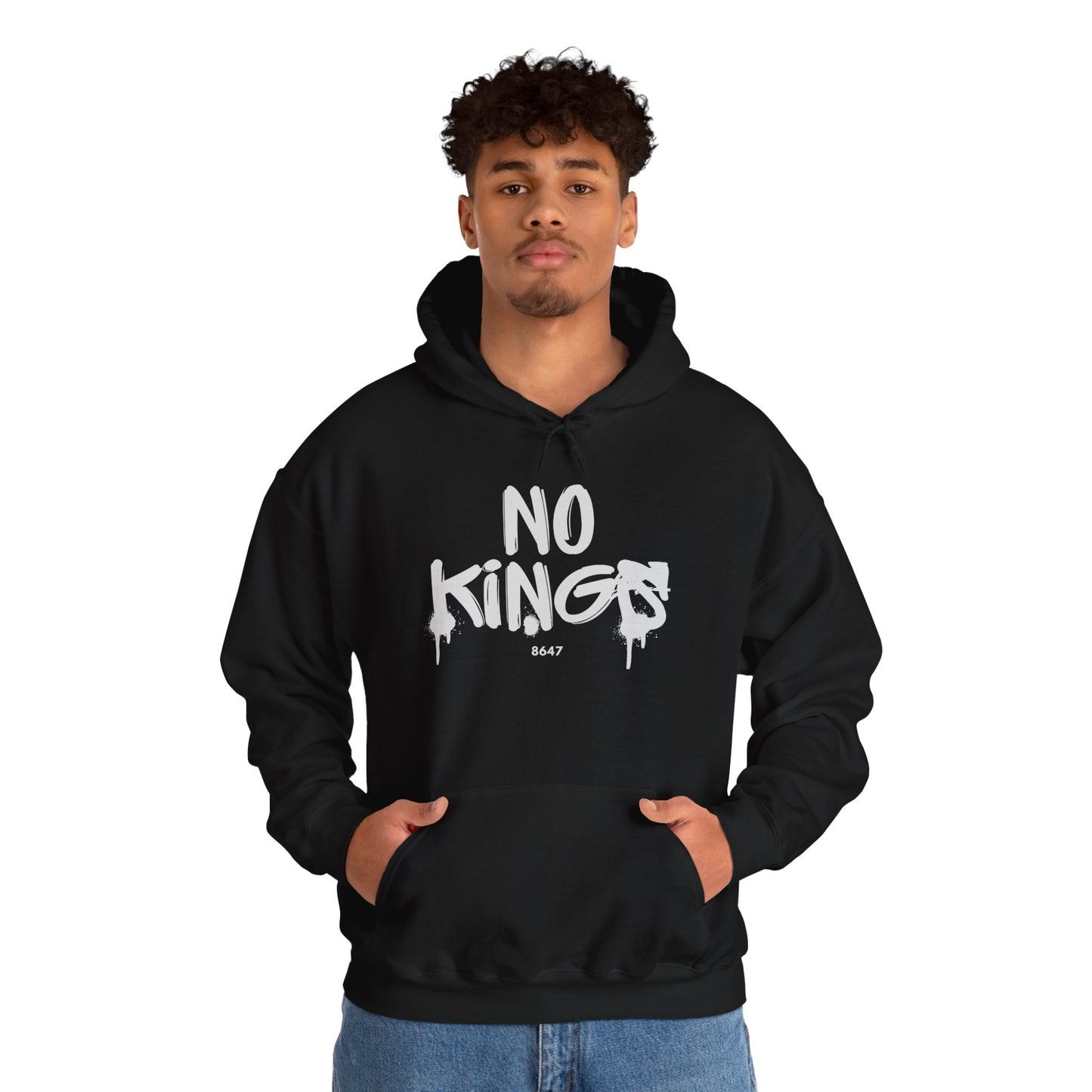 No Kings Protest Hoodie, Anti-Trump Sweatshirt, Political Activist Apparel, Resistance Clothing, Unisex Pullover