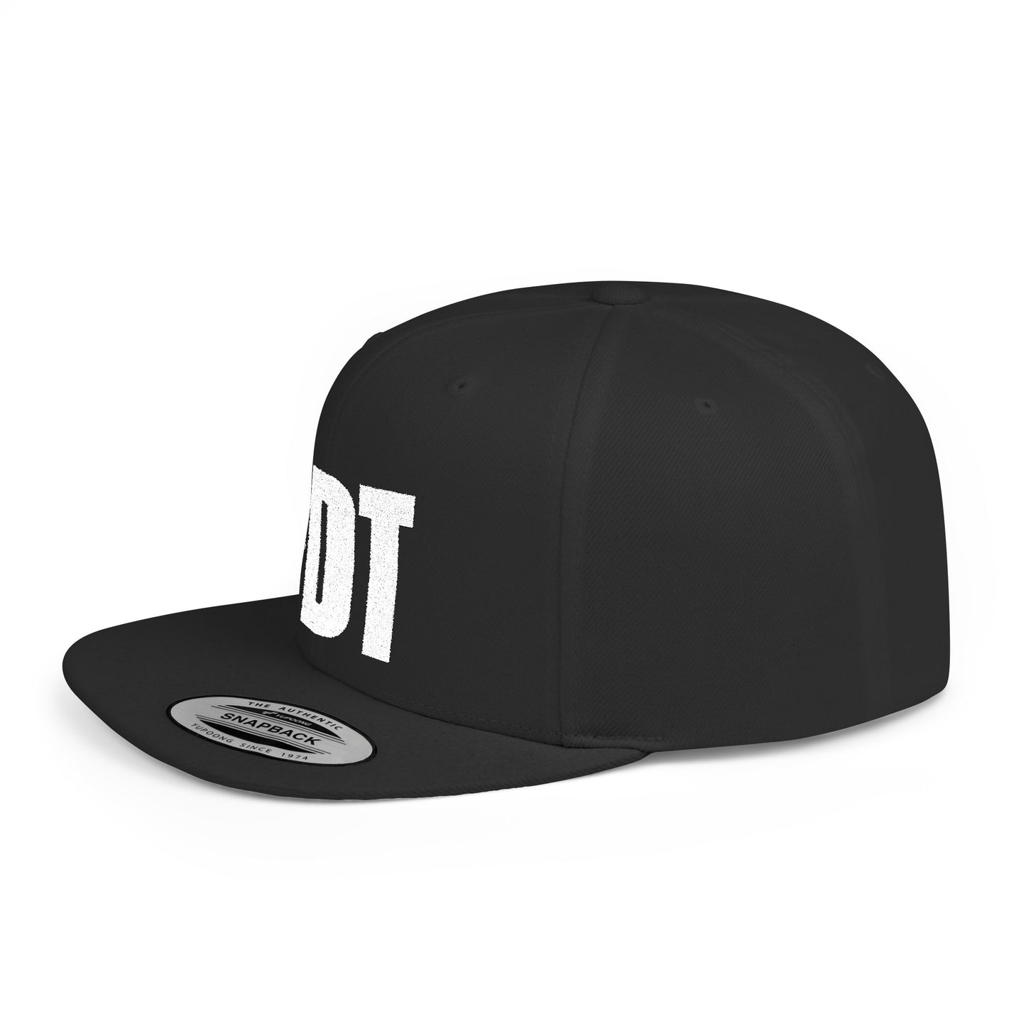 FDT Hat – Political Statement Embroidered Cap – The Bastos Brand (White Embroidery)