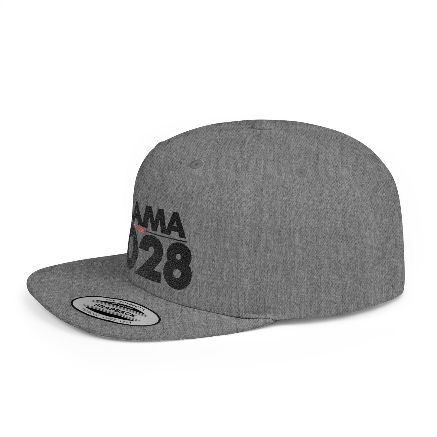 Obama 2028 Hat – Political Statement Cap by The Bastos Brand Black Embroidery