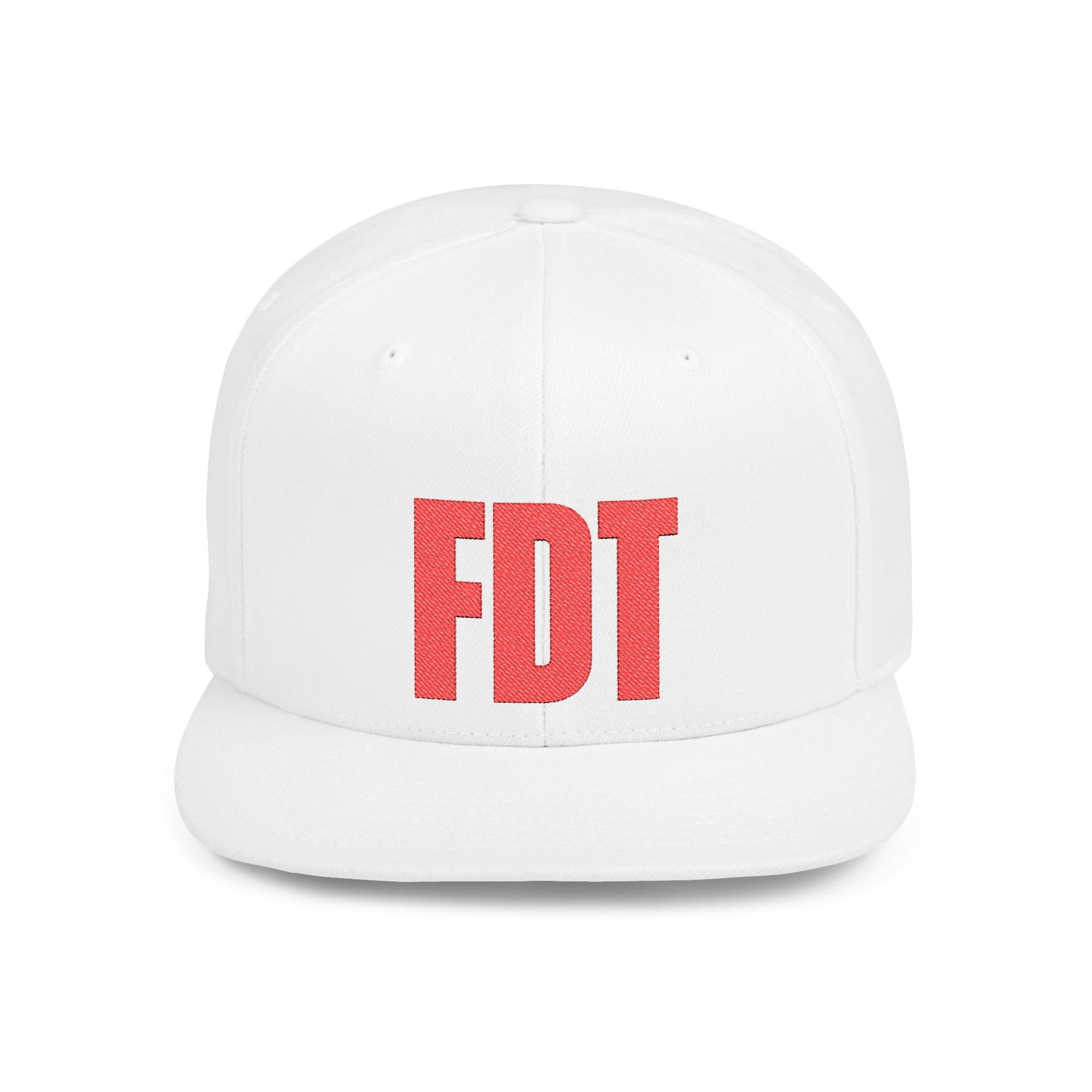 FDT Hat – Political Statement Embroidered Cap – The Bastos Brand (Red Embroidery)