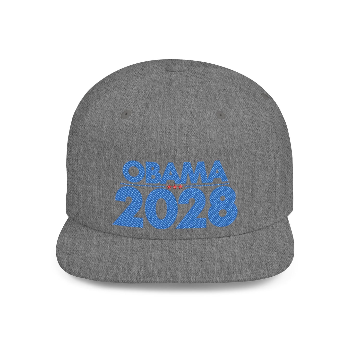 Obama 2028 Hat – Political Statement Cap by The Bastos Brand Blue Embroidery