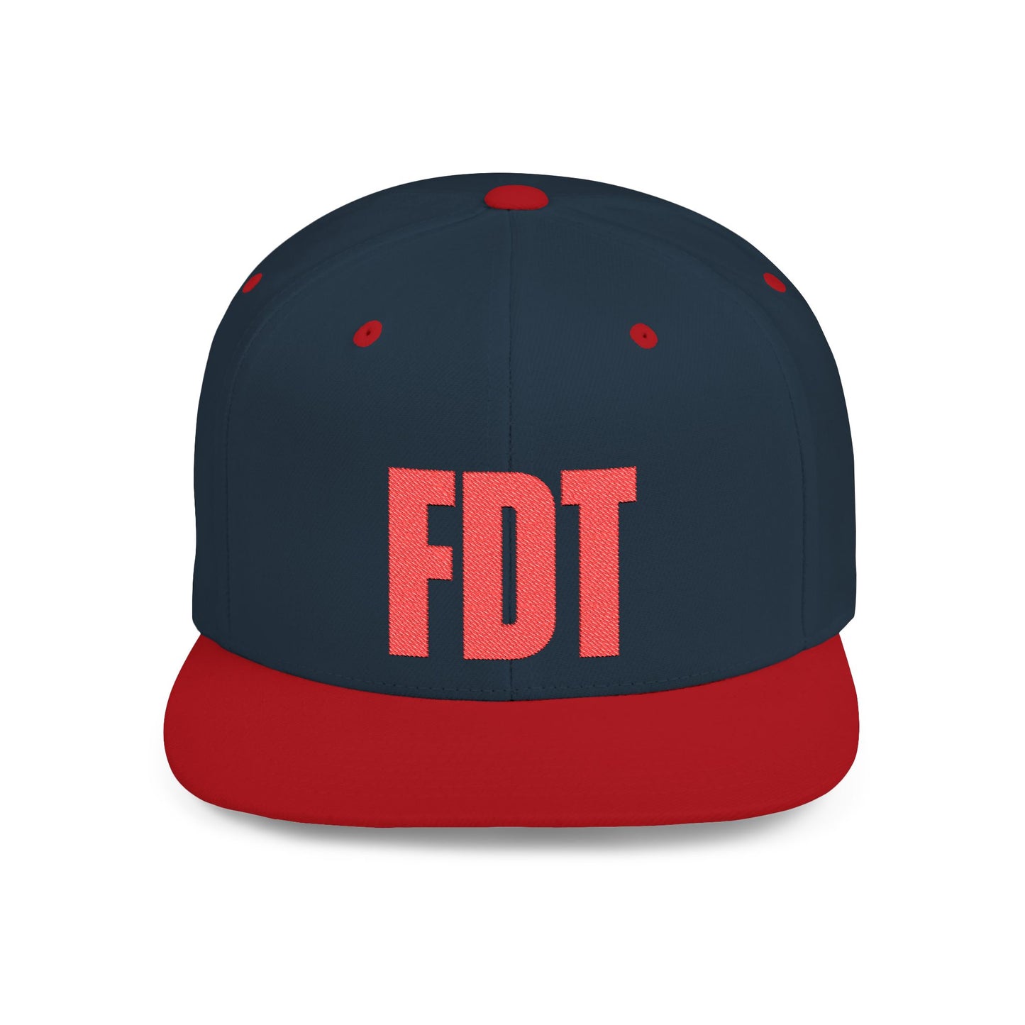 FDT Hat – Political Statement Embroidered Cap – The Bastos Brand (Red Embroidery)