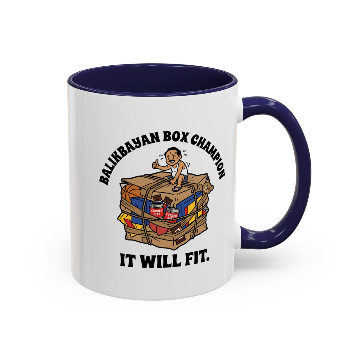 Balikbayan Box Champion It Will Fit Funny Filipino Mug, Filipino Coffee Mug Gift