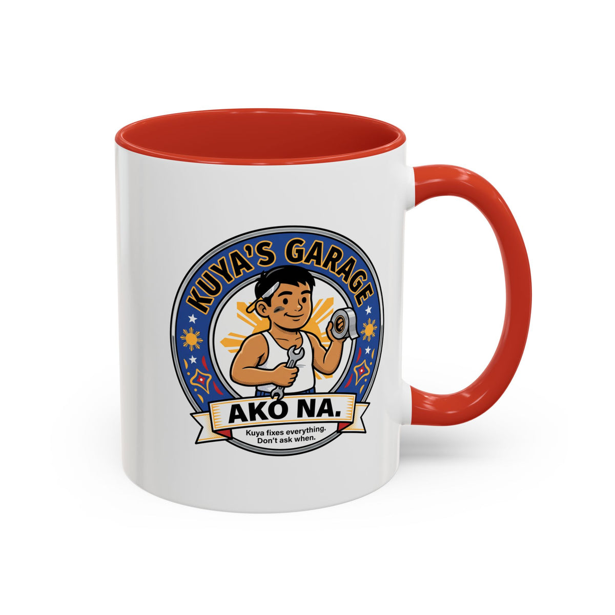Kuya's Garage Ako Na Funny Filipino Mug, Filipino Coffee Mug Gift