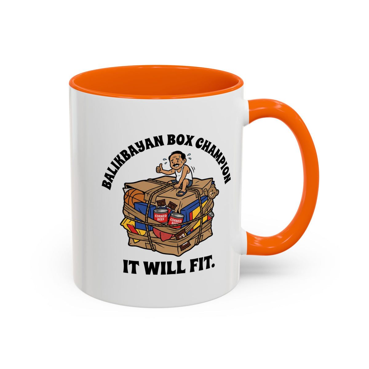 Balikbayan Box Champion It Will Fit Funny Filipino Mug, Filipino Coffee Mug Gift
