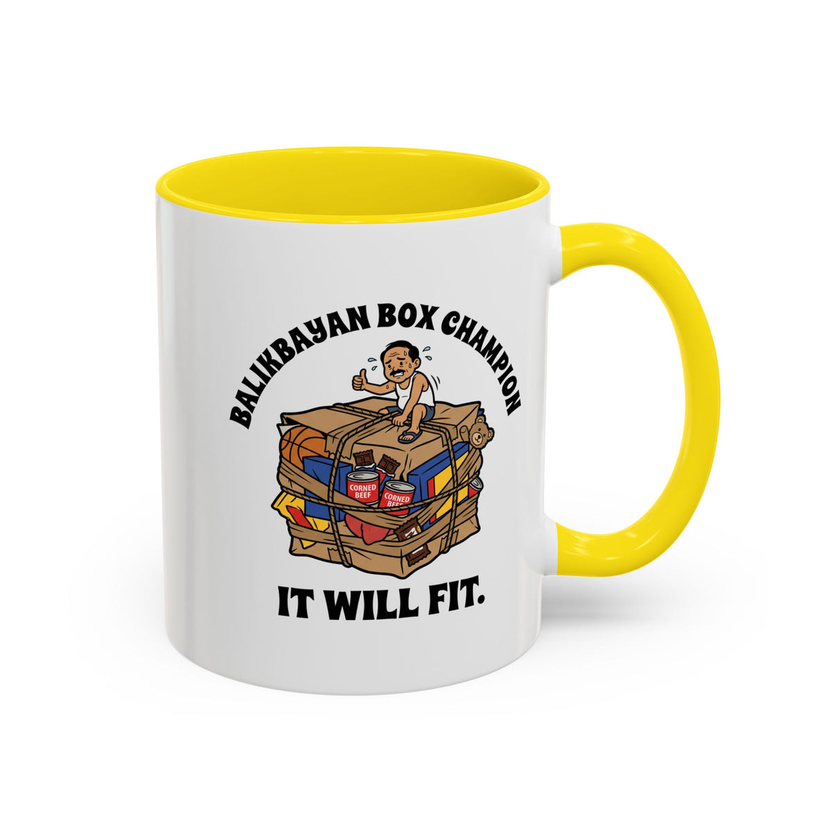 Balikbayan Box Champion It Will Fit Funny Filipino Mug, Filipino Coffee Mug Gift