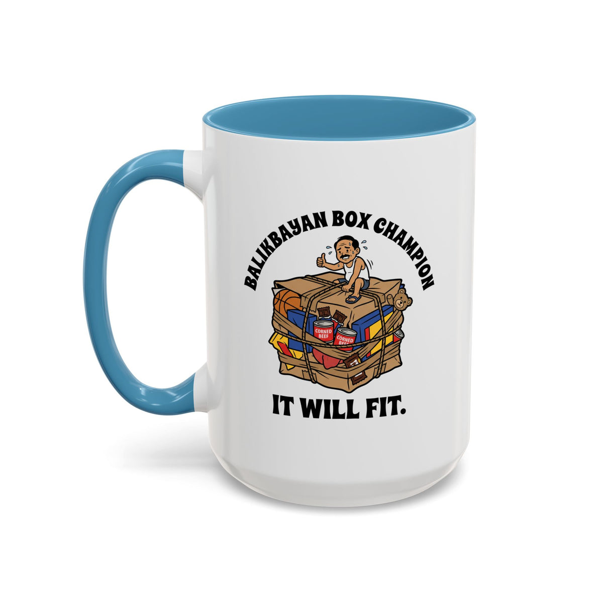 Balikbayan Box Champion It Will Fit Funny Filipino Mug, Filipino Coffee Mug Gift