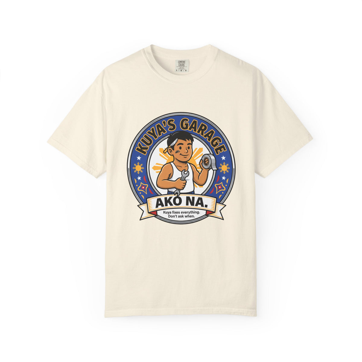 Kuya's Garage Ako Na Funny Filipino T-Shirt, Fil-Am Gift, Comfort Colors Tee