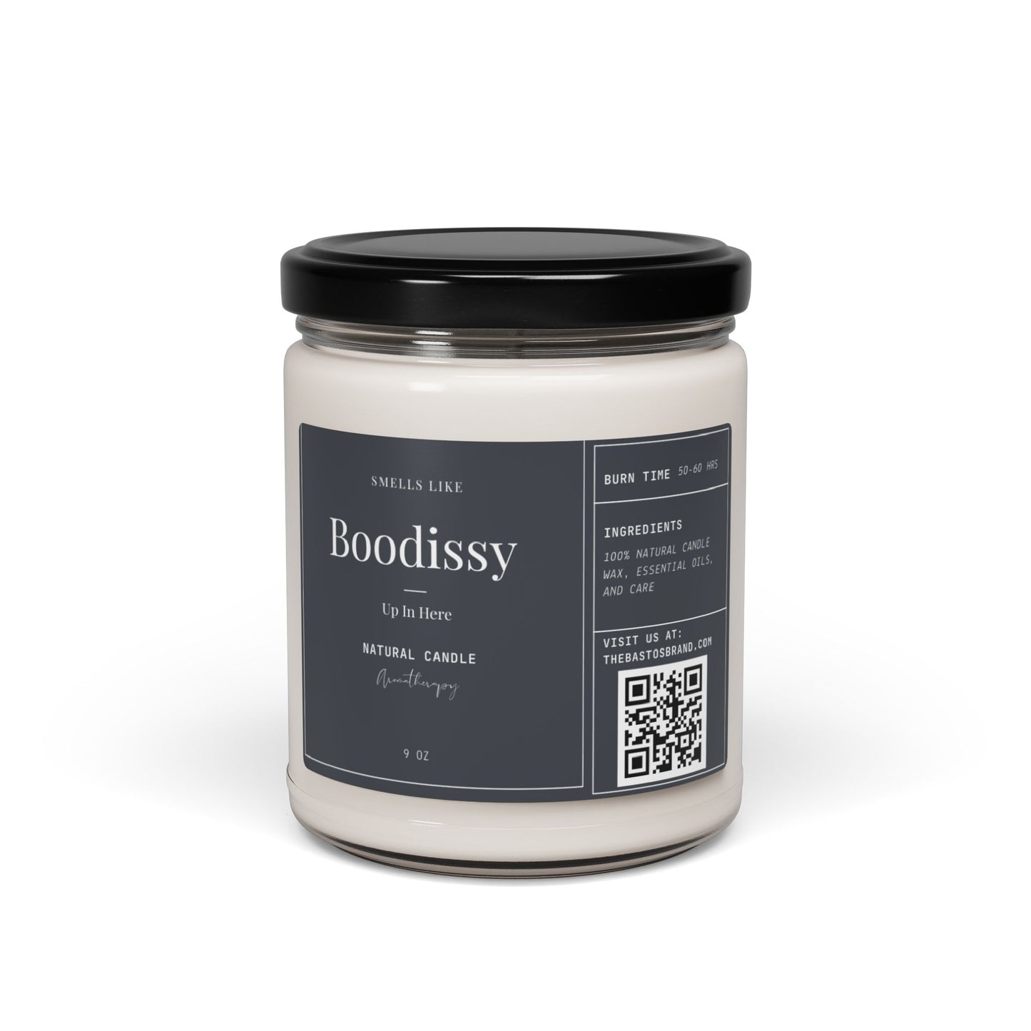 Offensive Candle | Smells Like Boodissy Up In Here | Bold Glass Jar Candle for Fun Gifting