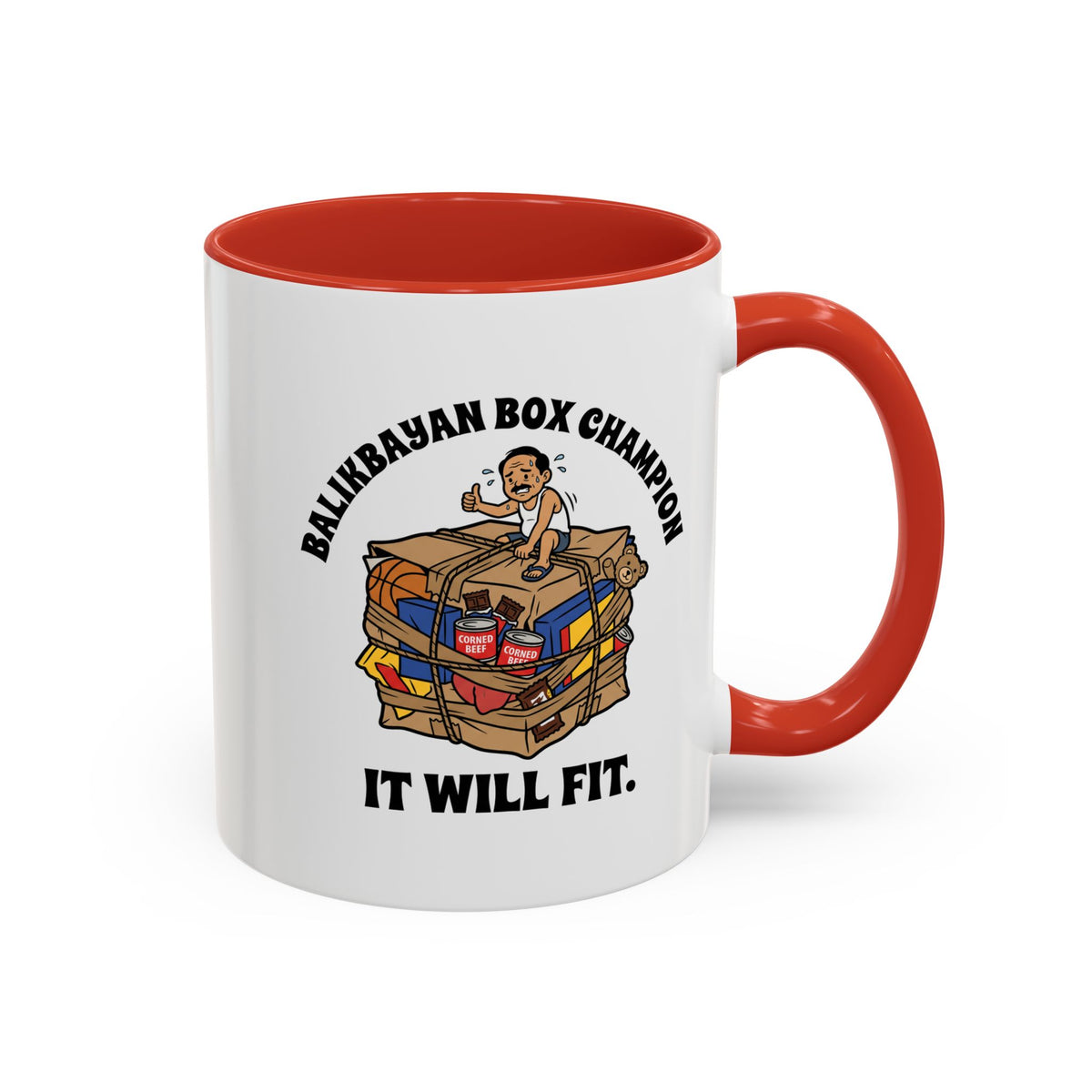 Balikbayan Box Champion It Will Fit Funny Filipino Mug, Filipino Coffee Mug Gift