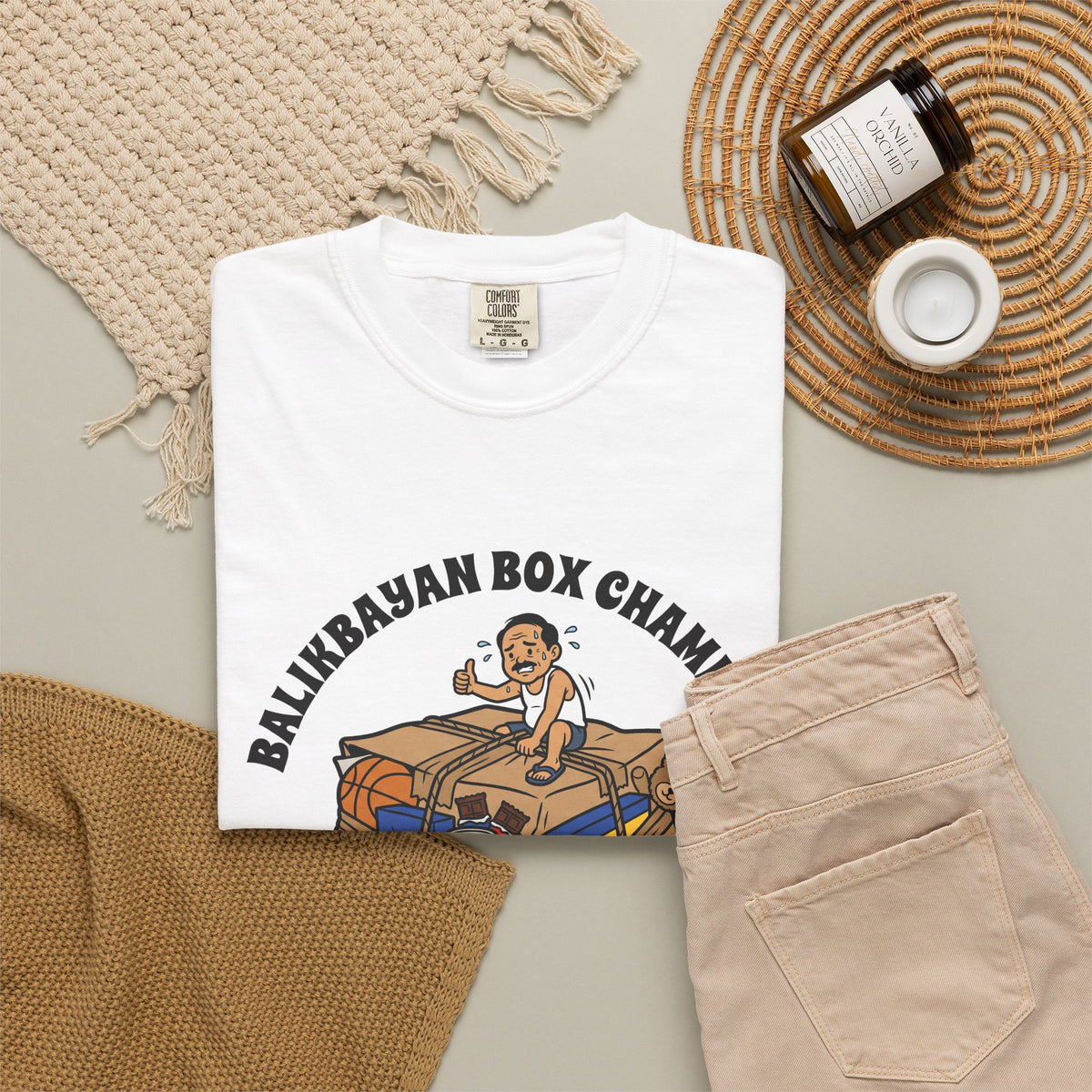 Balikbayan Box Champion It Will Fit Funny Filipino T-Shirt, Fil-Am Gift, Comfort Colors Tee