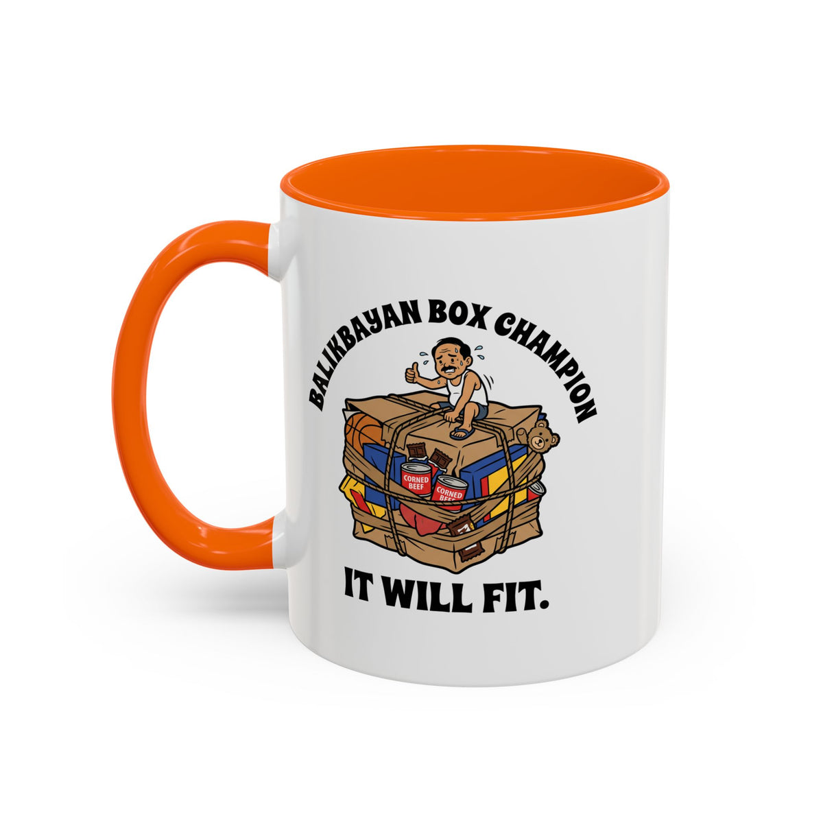 Balikbayan Box Champion It Will Fit Funny Filipino Mug, Filipino Coffee Mug Gift