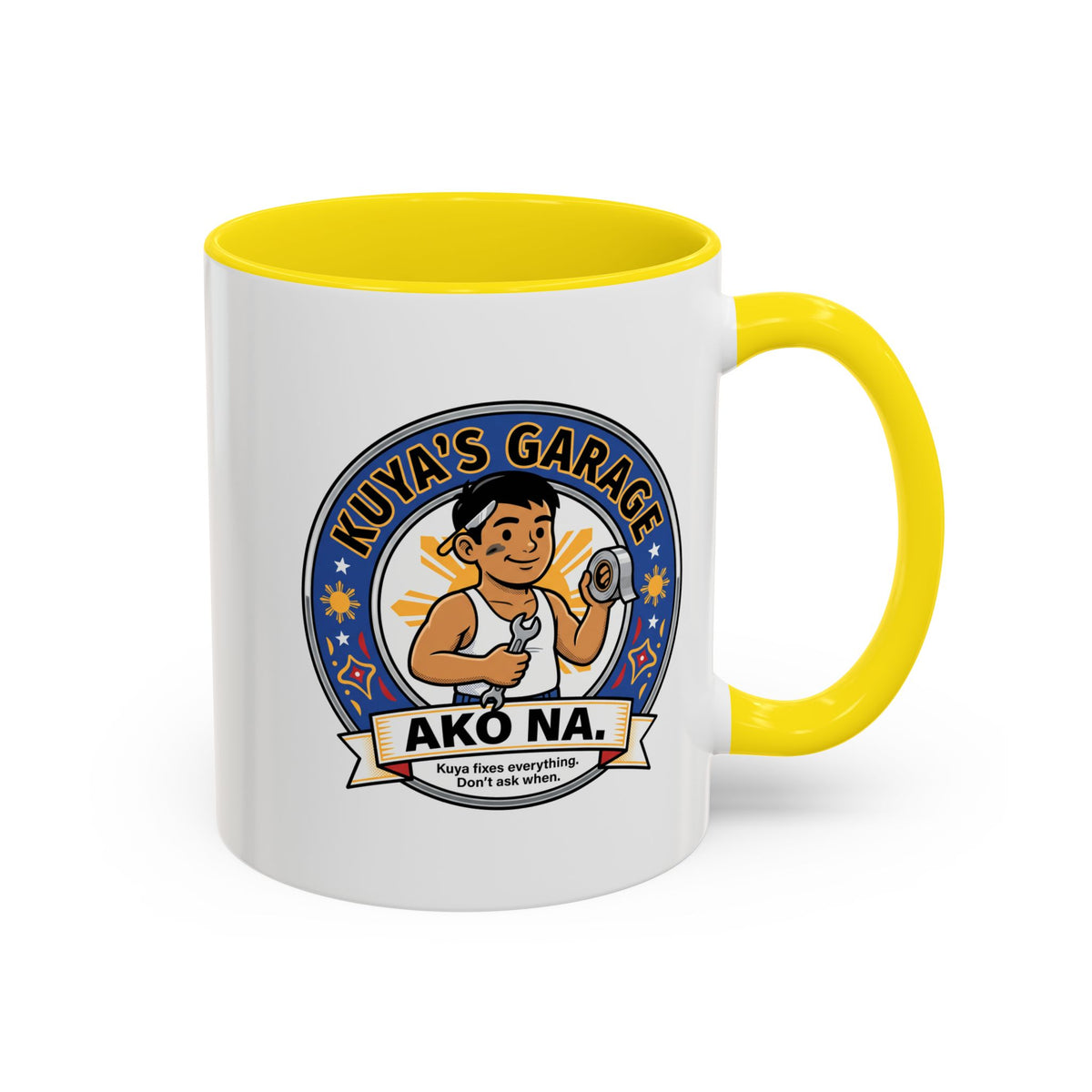 Kuya's Garage Ako Na Funny Filipino Mug, Filipino Coffee Mug Gift