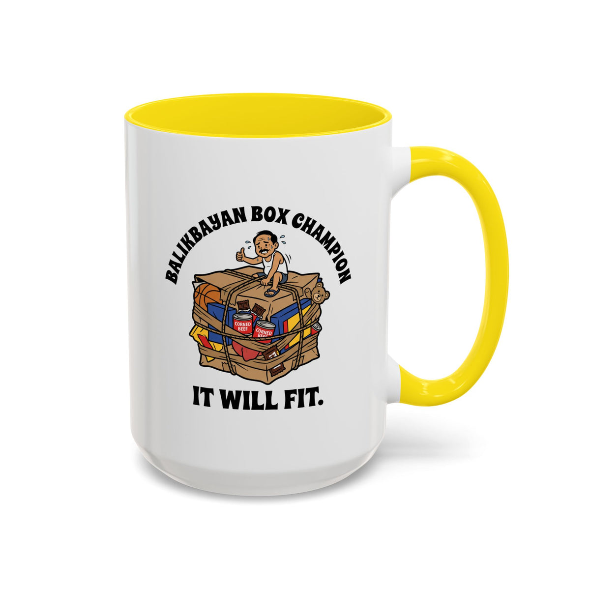Balikbayan Box Champion It Will Fit Funny Filipino Mug, Filipino Coffee Mug Gift