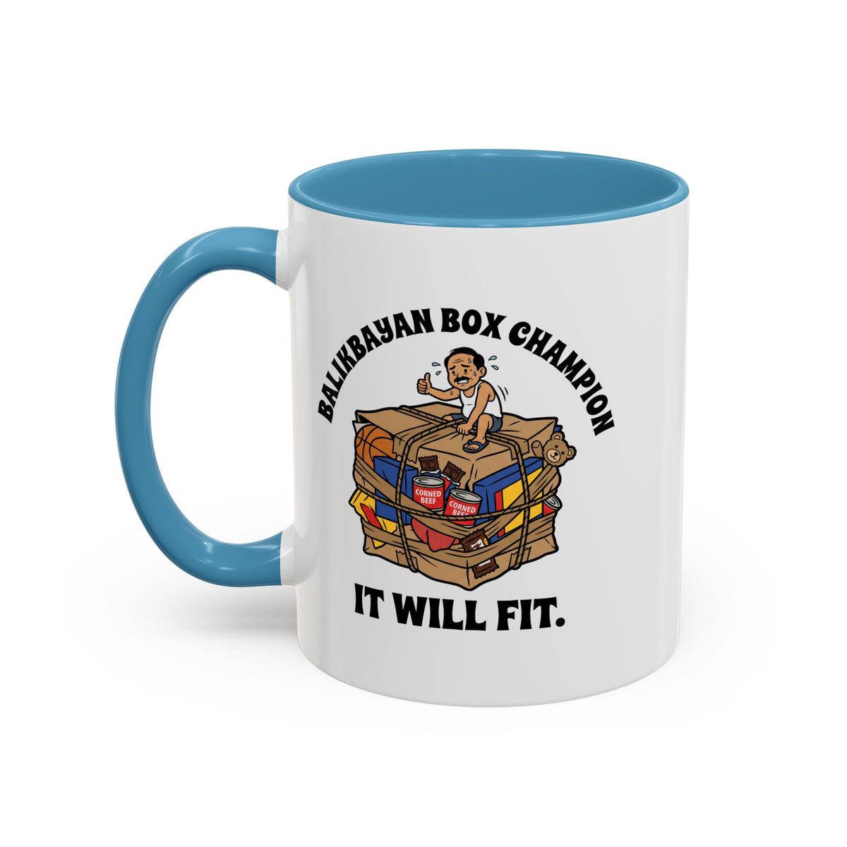 Balikbayan Box Champion It Will Fit Funny Filipino Mug, Filipino Coffee Mug Gift