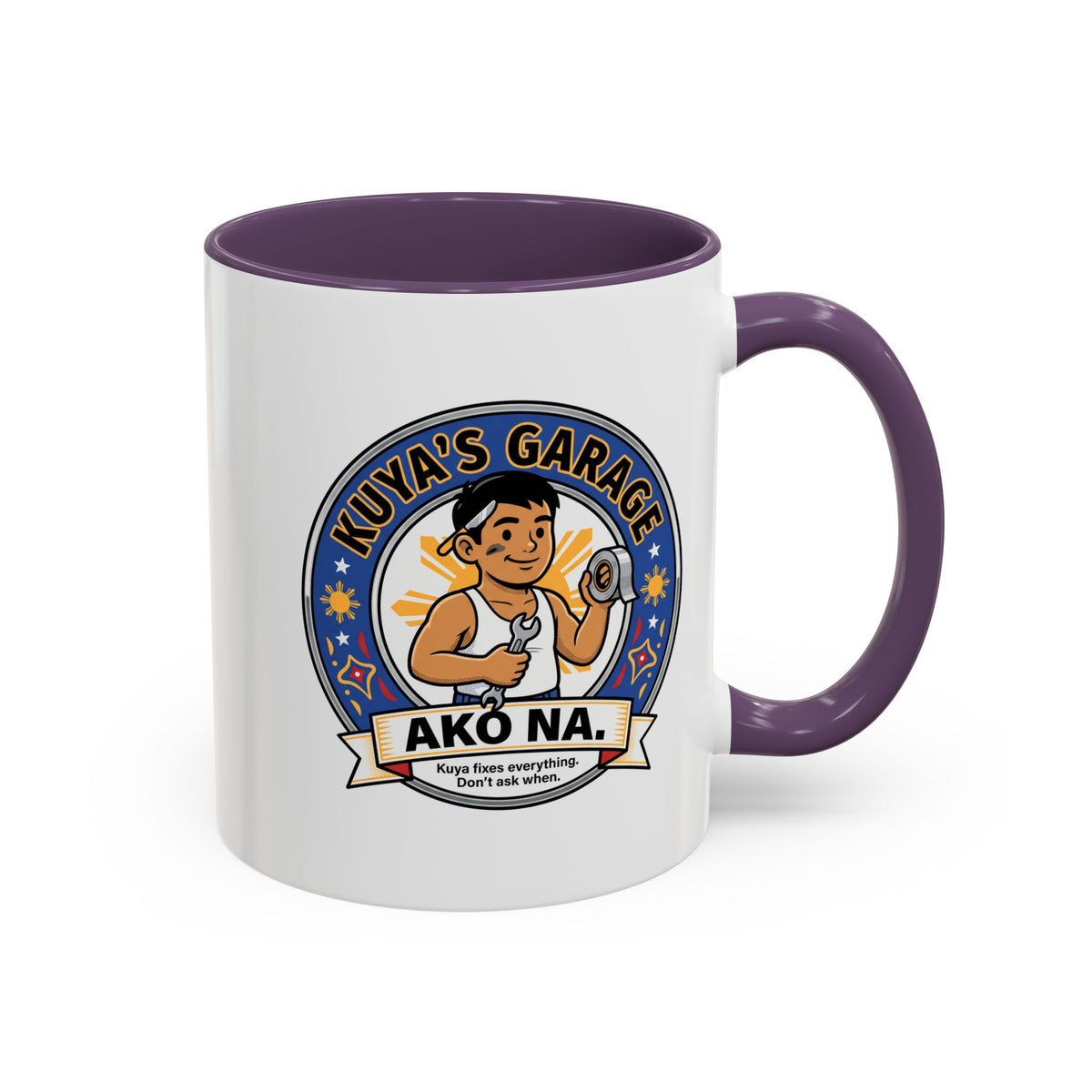 Kuya's Garage Ako Na Funny Filipino Mug, Filipino Coffee Mug Gift