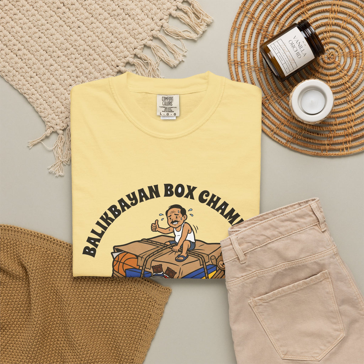 Balikbayan Box Champion It Will Fit Funny Filipino T-Shirt, Fil-Am Gift, Comfort Colors Tee