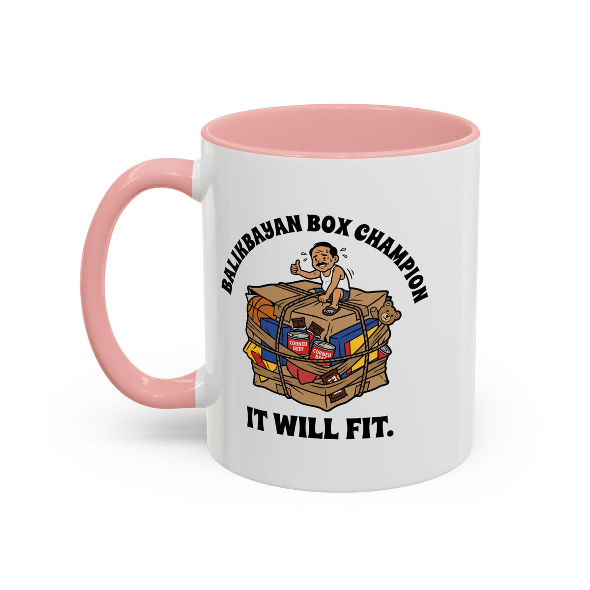 Balikbayan Box Champion It Will Fit Funny Filipino Mug, Filipino Coffee Mug Gift