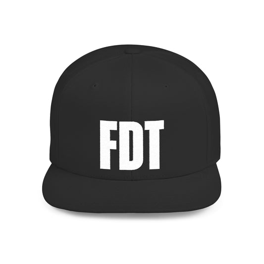 FDT Hat – Political Statement Embroidered Cap – The Bastos Brand (White Embroidery)