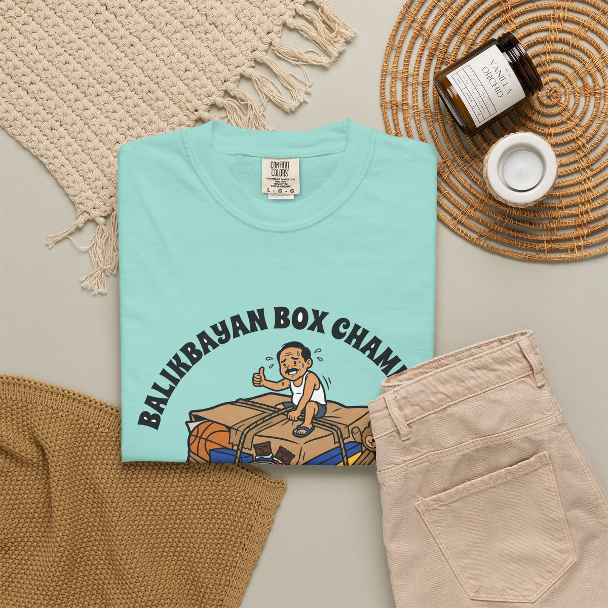 Balikbayan Box Champion It Will Fit Funny Filipino T-Shirt, Fil-Am Gift, Comfort Colors Tee