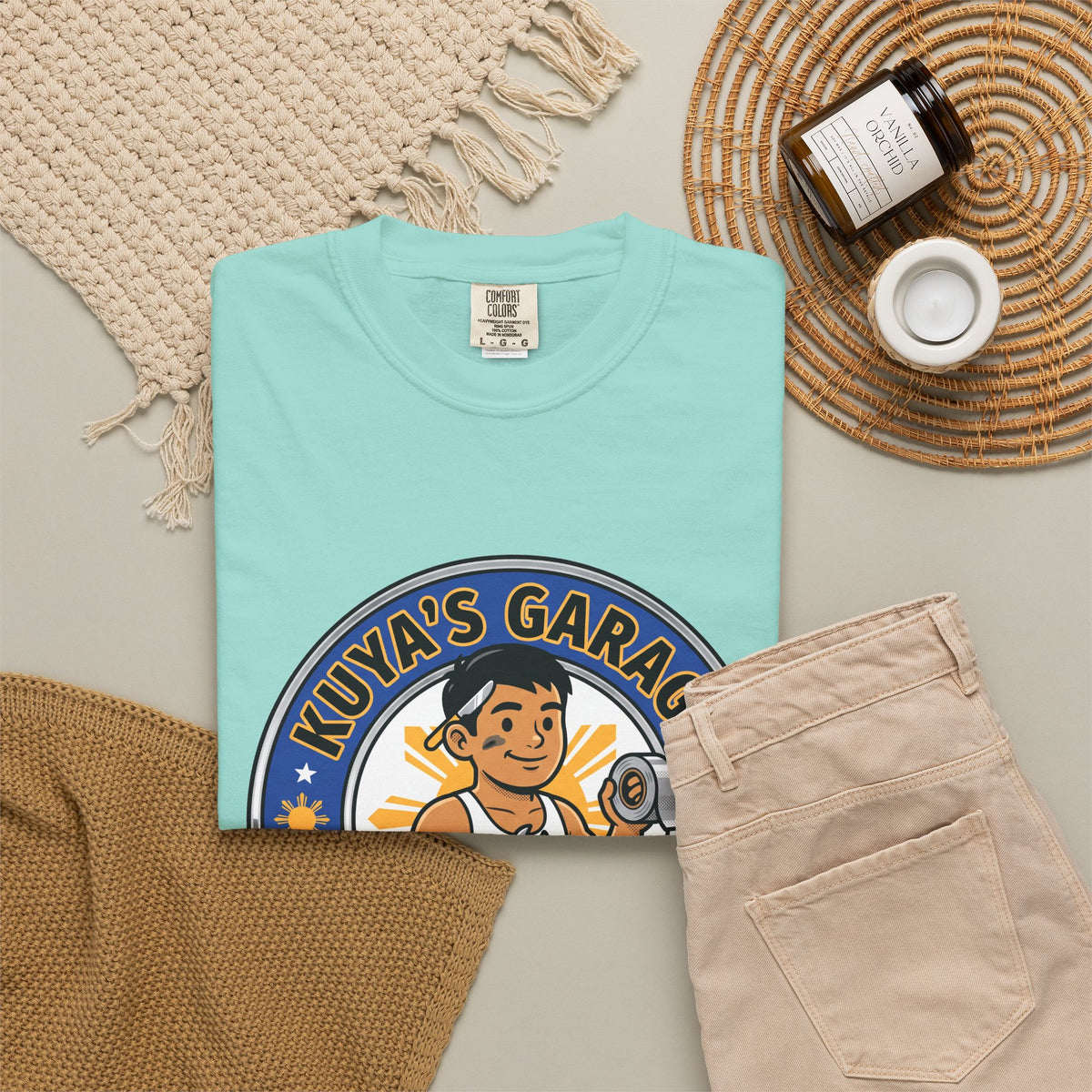 Kuya's Garage Ako Na Funny Filipino T-Shirt, Fil-Am Gift, Comfort Colors Tee