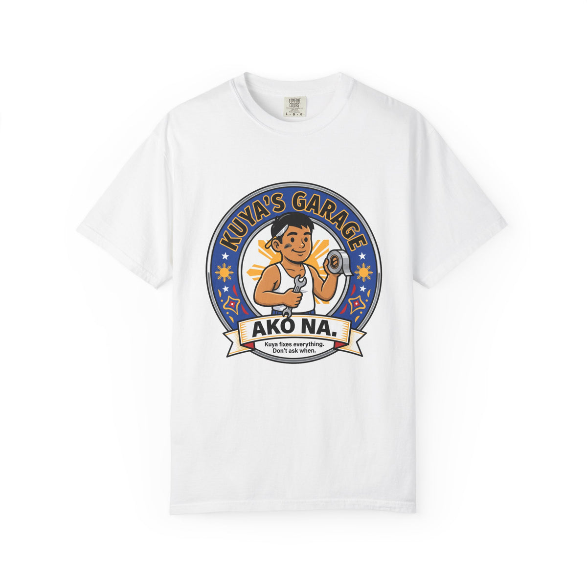 Kuya's Garage Ako Na Funny Filipino T-Shirt, Fil-Am Gift, Comfort Colors Tee